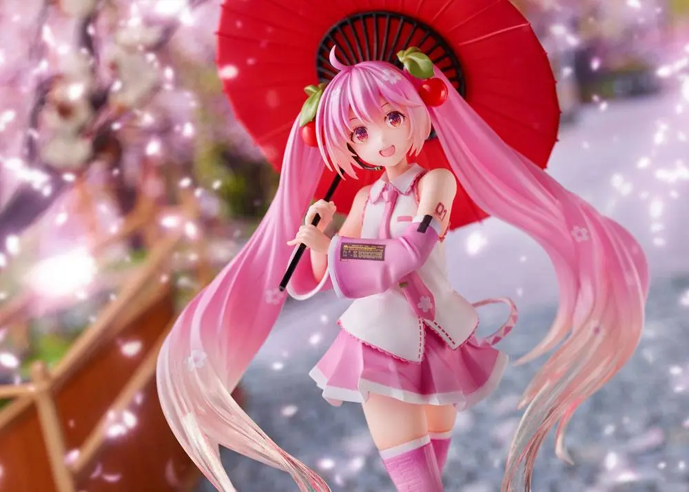 PVC soška Sakura Miku 2nd Season New Written Japanese Umbrella Ver. 20 cm produktová fotografia