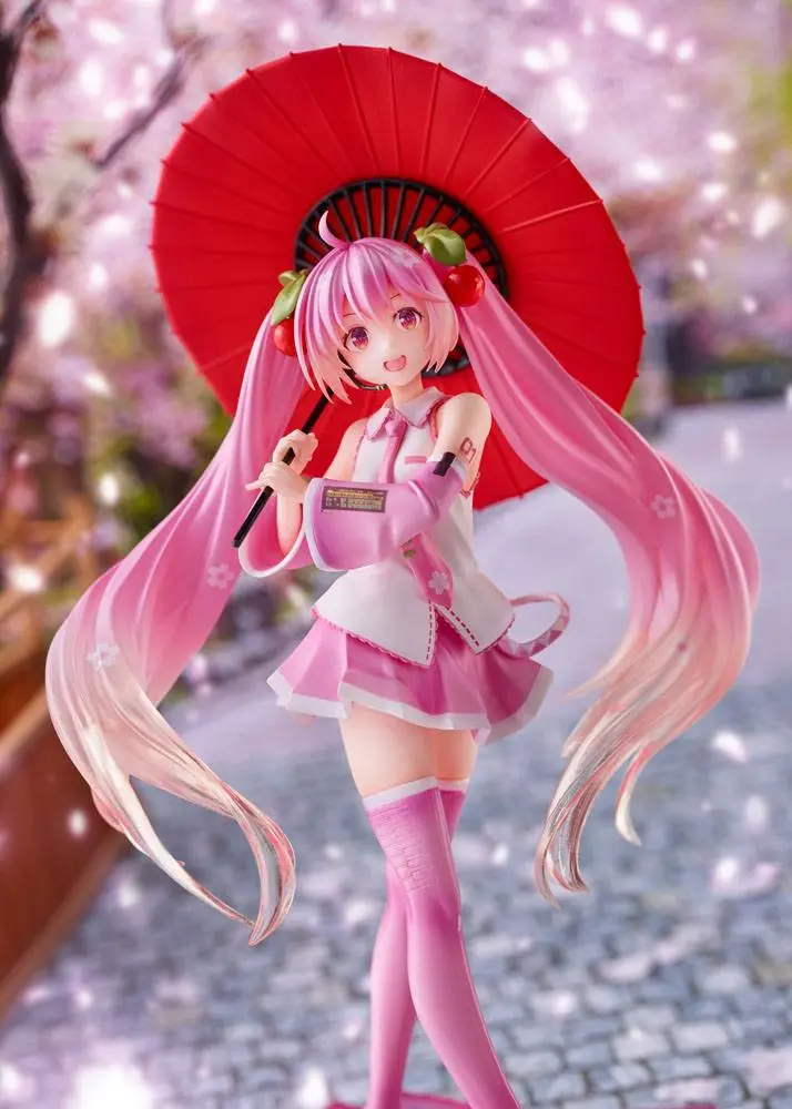 PVC soška Sakura Miku 2nd Season New Written Japanese Umbrella Ver. 20 cm produktová fotografia