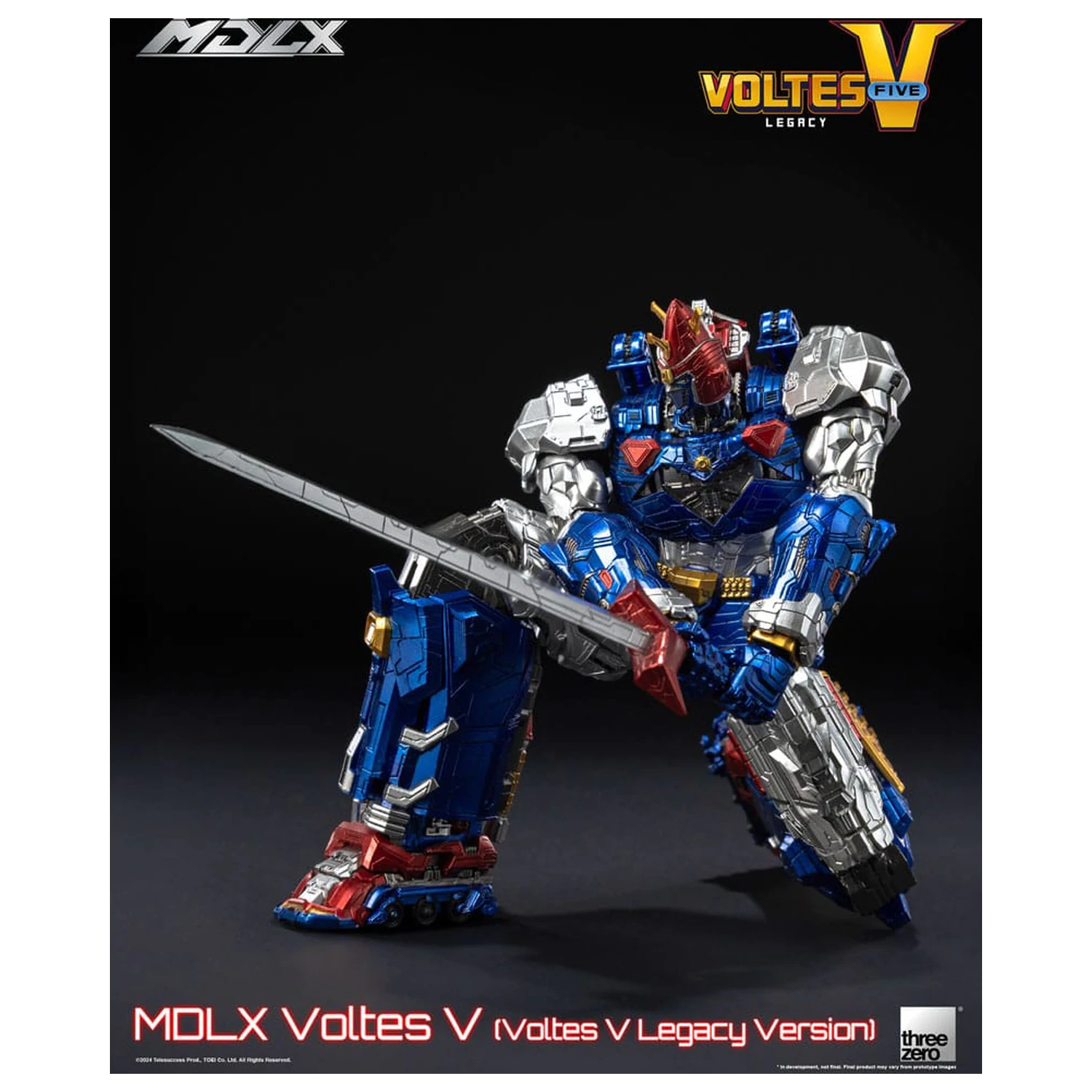Akčná figúrka Voltes V MDLX Cliffjumper (Verzia Voltes V Legacy) 15 cm produktová fotografia