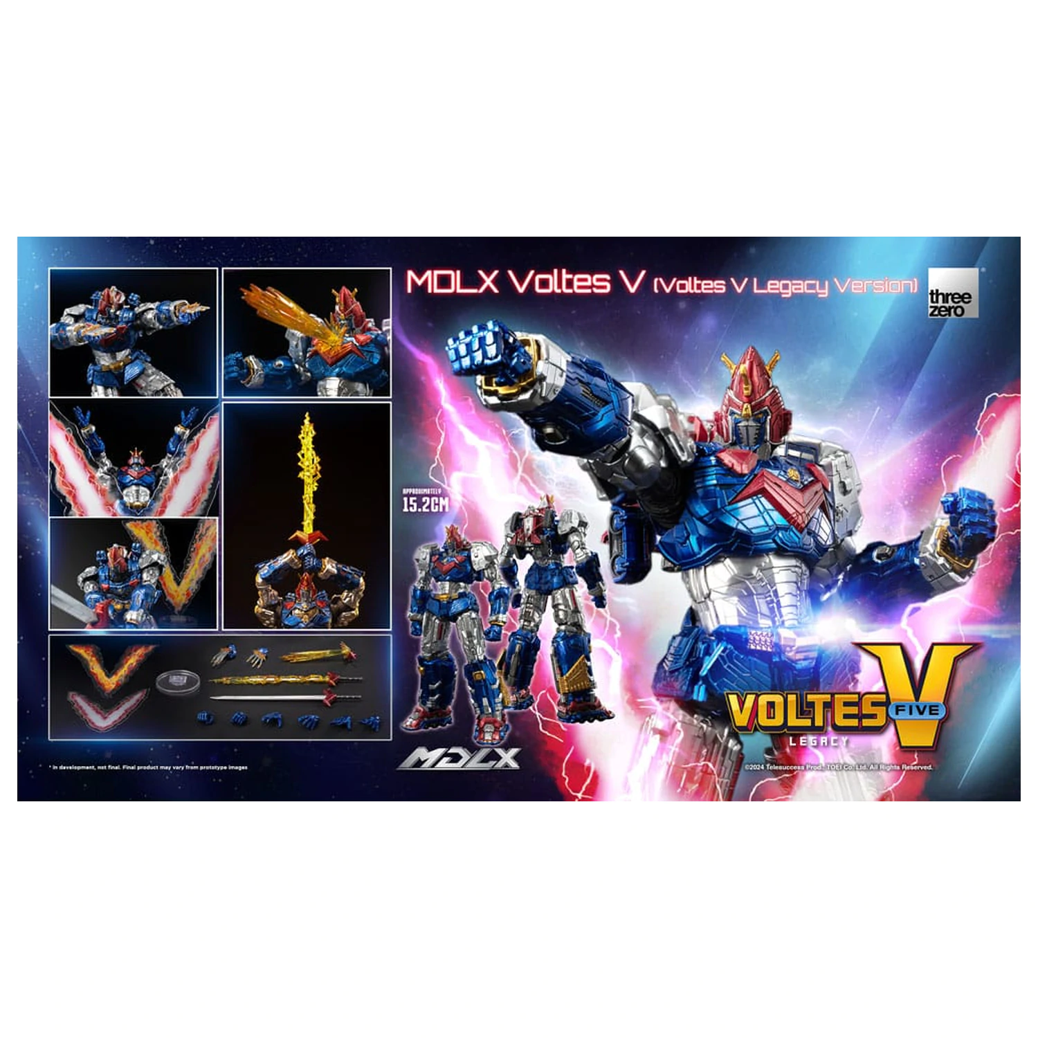 Akčná figúrka Voltes V MDLX Cliffjumper (Verzia Voltes V Legacy) 15 cm produktová fotografia