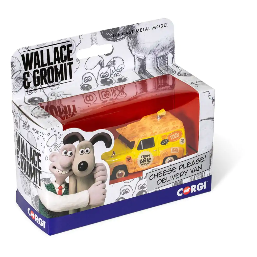 Wallace & Gromit Die Cast Model 1/43 Austin A35 Van – Cheese Please! Delivery Dodávka produktová fotografia
