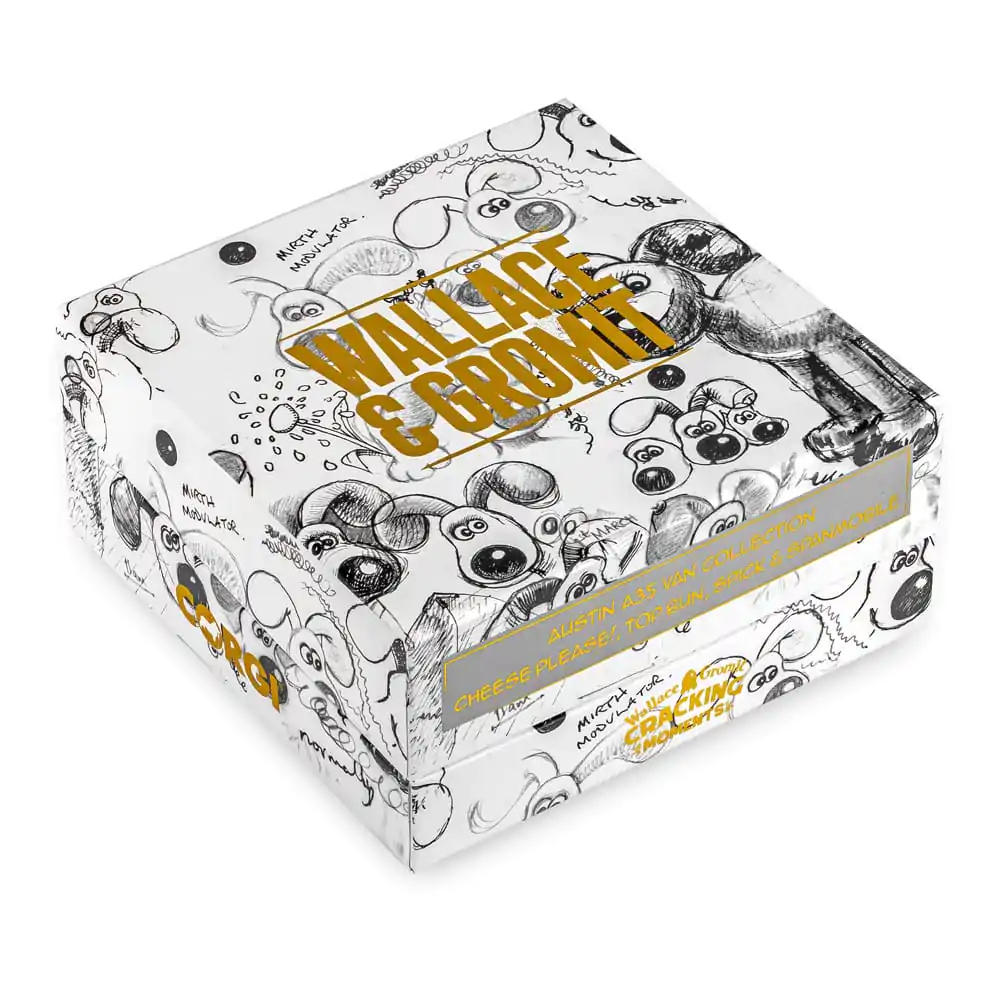 Wallace & Gromit Die Cast Model 1/43 Austin A35 Van Collection - Cheese Please!, Top Bun, Spick & Spanmobile produktová fotografia