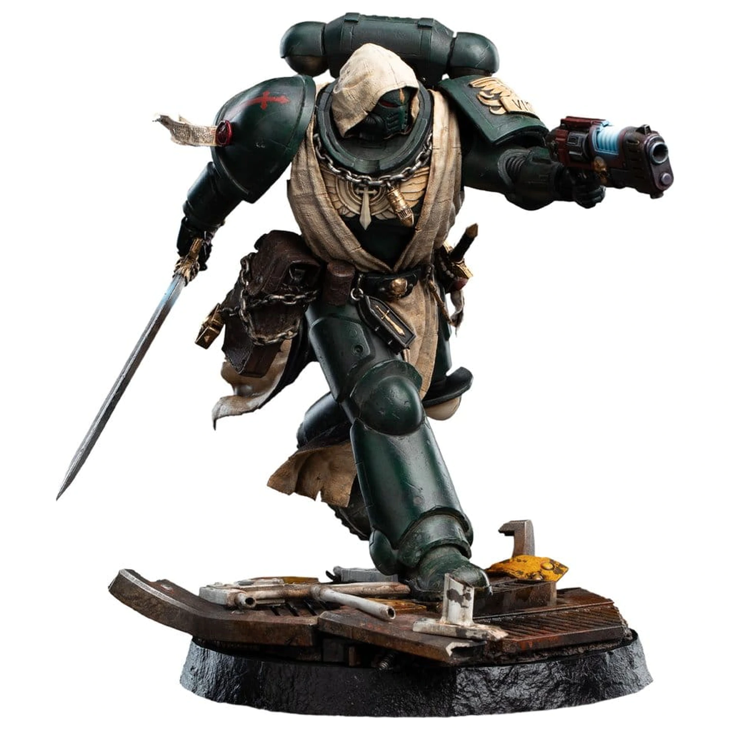 Warhammer 40,000 Socha 1/10 Dark Angels Veteran 31 cm produktová fotografia