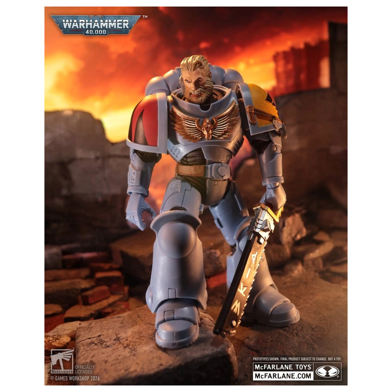 Warhammer 40,000 Akčná figúrka Grey Hunter (Space Wolves) 18 cm produktová fotografia