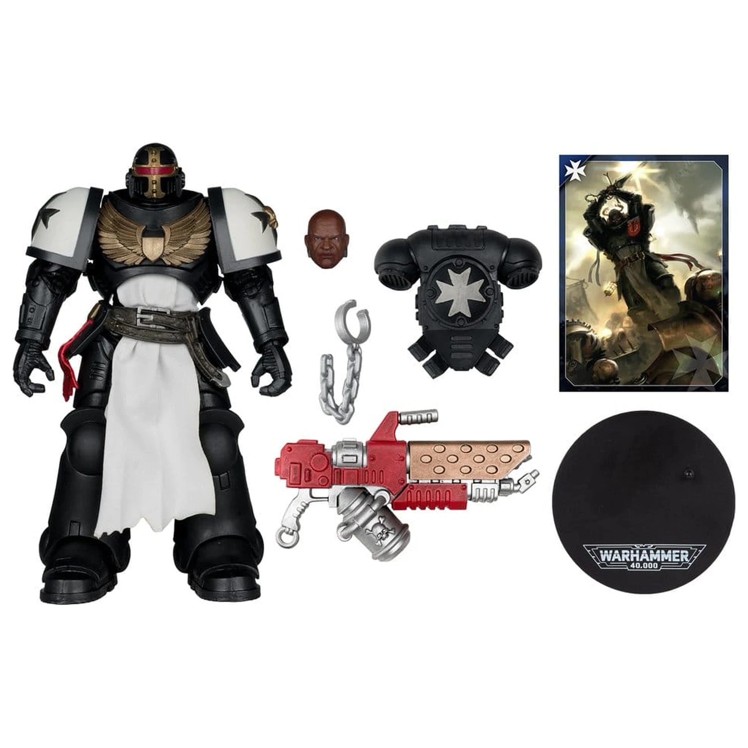 Warhammer 40,000 Akčná figúrka Primaris Crusader (Black Templars) 18 cm produktová fotografia