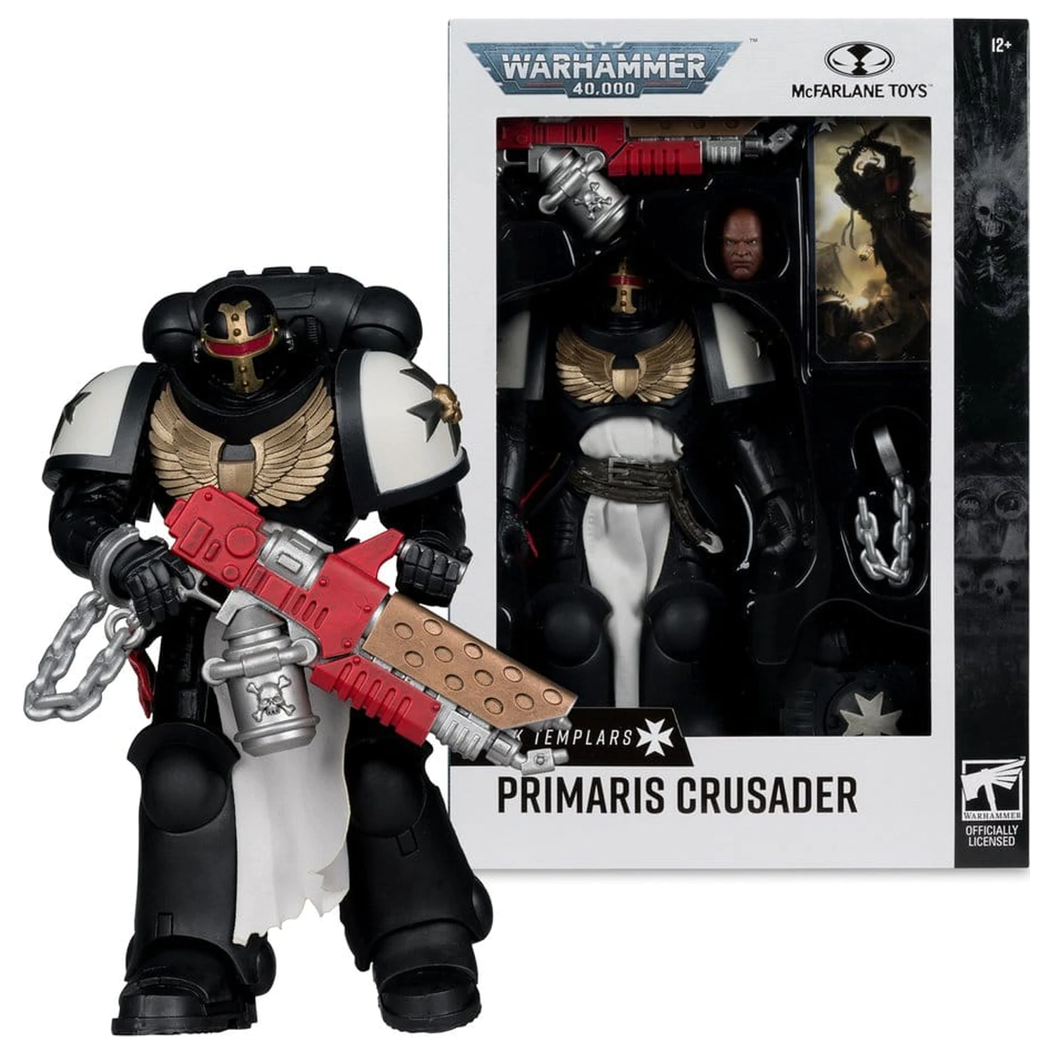 Warhammer 40,000 Akčná figúrka Primaris Crusader (Black Templars) 18 cm produktová fotografia
