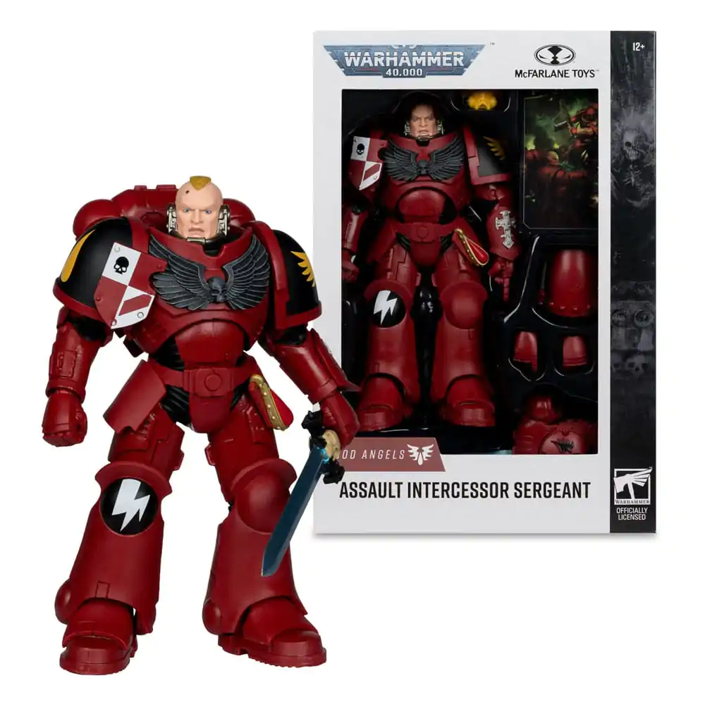 Warhammer 40,000 Akčná figúrka Assault Intercessor Sergeant (Blood Angel) 18 cm produktová fotografia