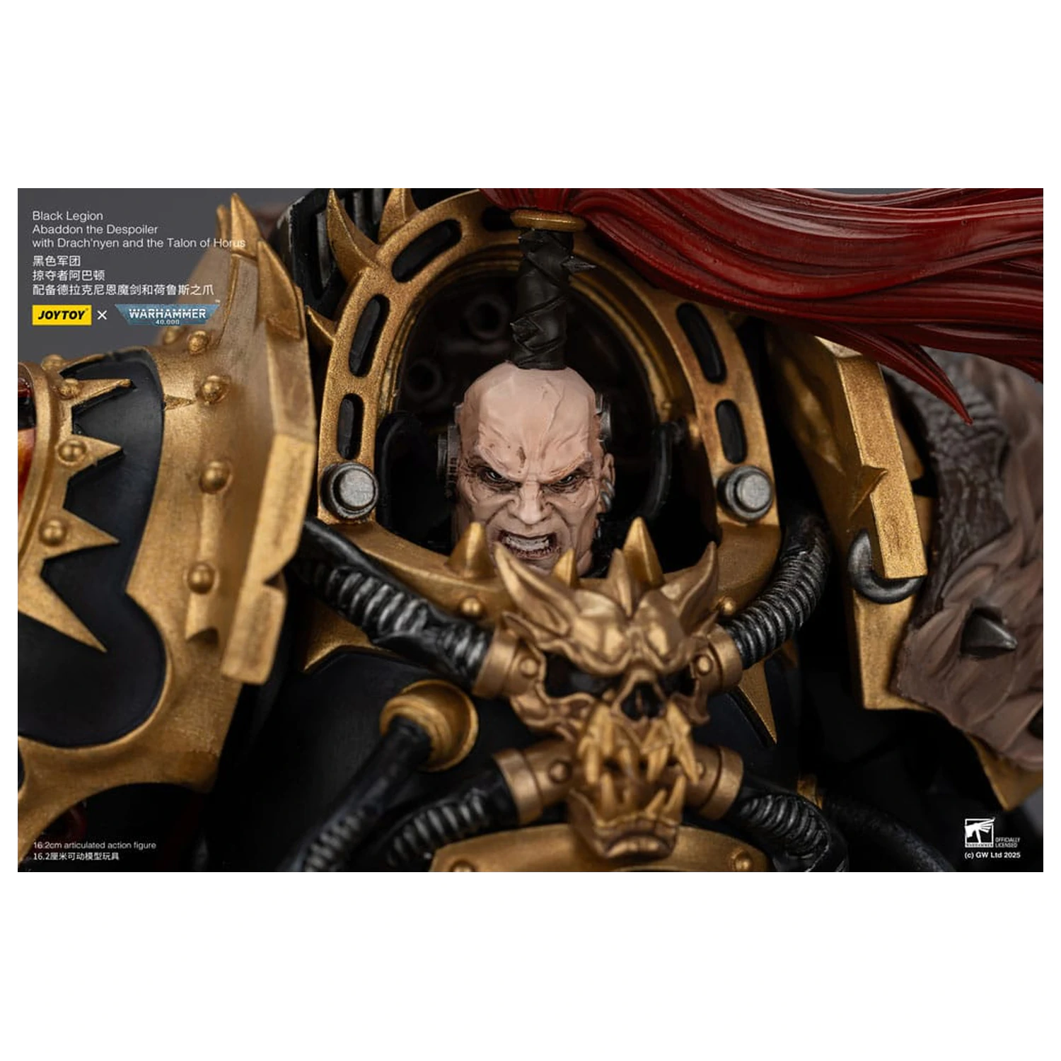 Warhammer 40,000 Akčná figúrka Black Legion Abaddon the Despoiler s Drach'nyen a The Talo 16 cm produktová fotografia