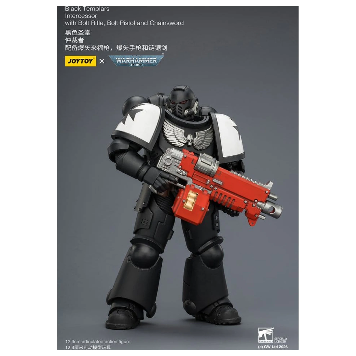 Warhammer 40,000 Akčná figúrka Black Templars Intercessor 12 cm produktová fotografia