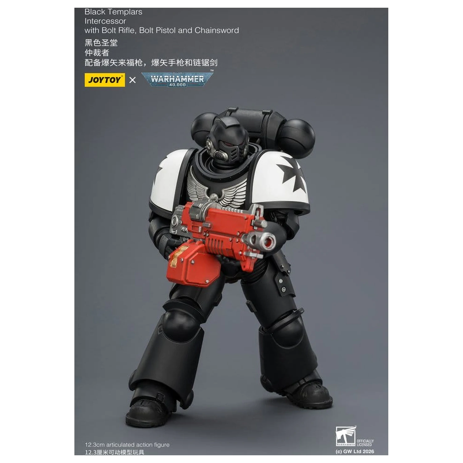 Warhammer 40,000 Akčná figúrka Black Templars Intercessor 12 cm produktová fotografia