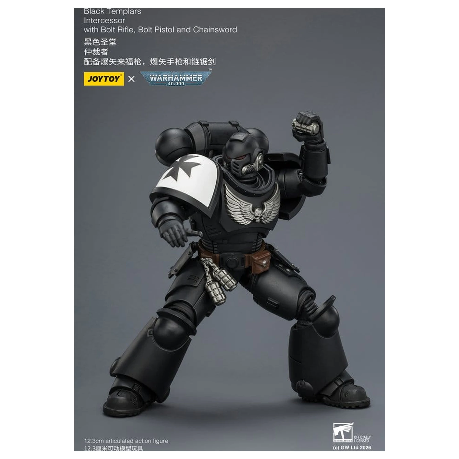 Warhammer 40,000 Akčná figúrka Black Templars Intercessor 12 cm produktová fotografia