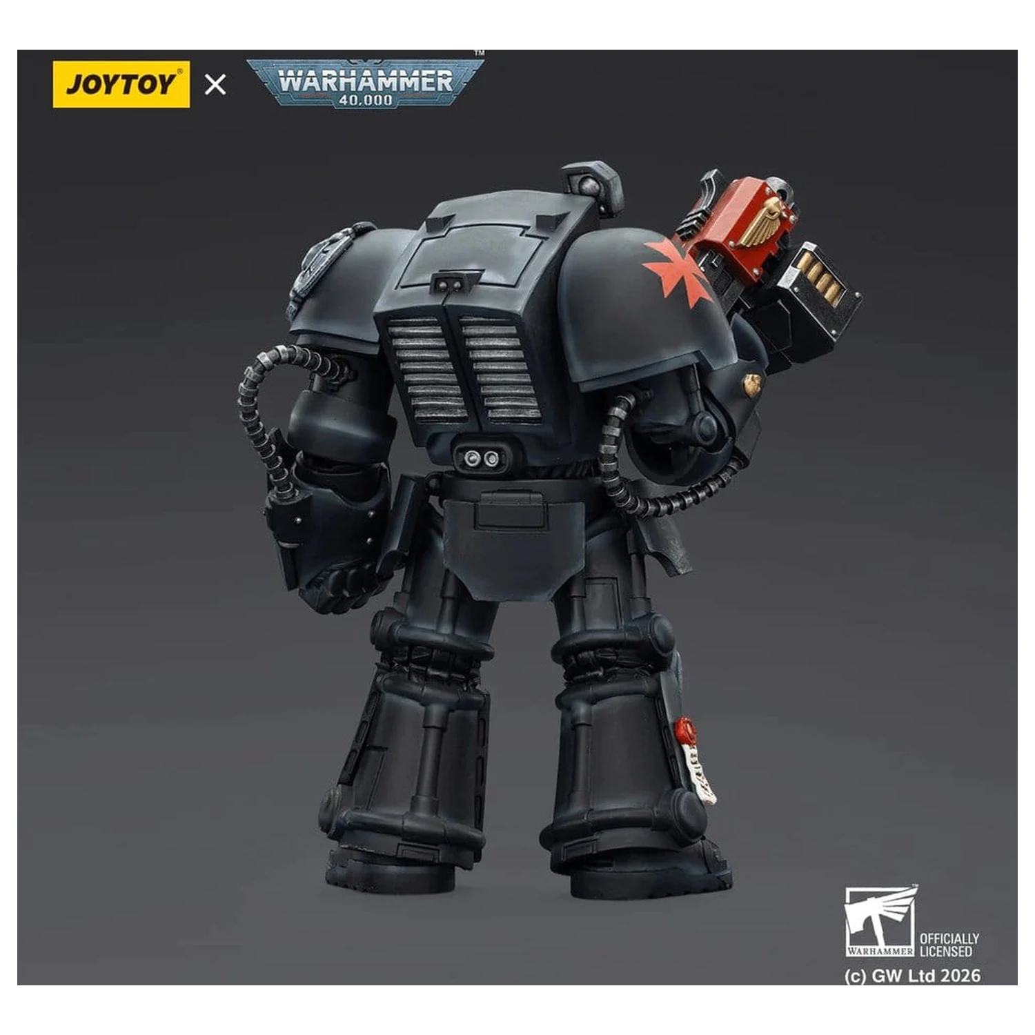 Warhammer 40,000 Akčná figúrka Black Templars Terminator 2 s Power Fist a Storm Bolter 14 cm produktová fotografia