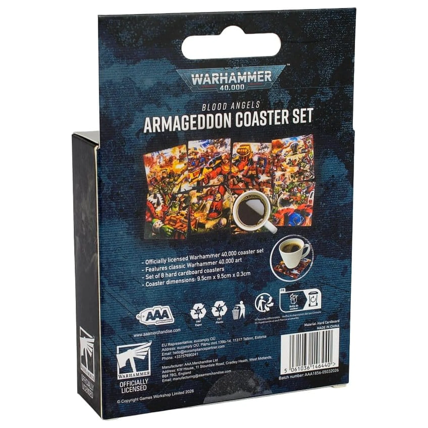 Warhammer 40,000 Súprava podložiek Blood Angels Armageddon 15 cm produktová fotografia