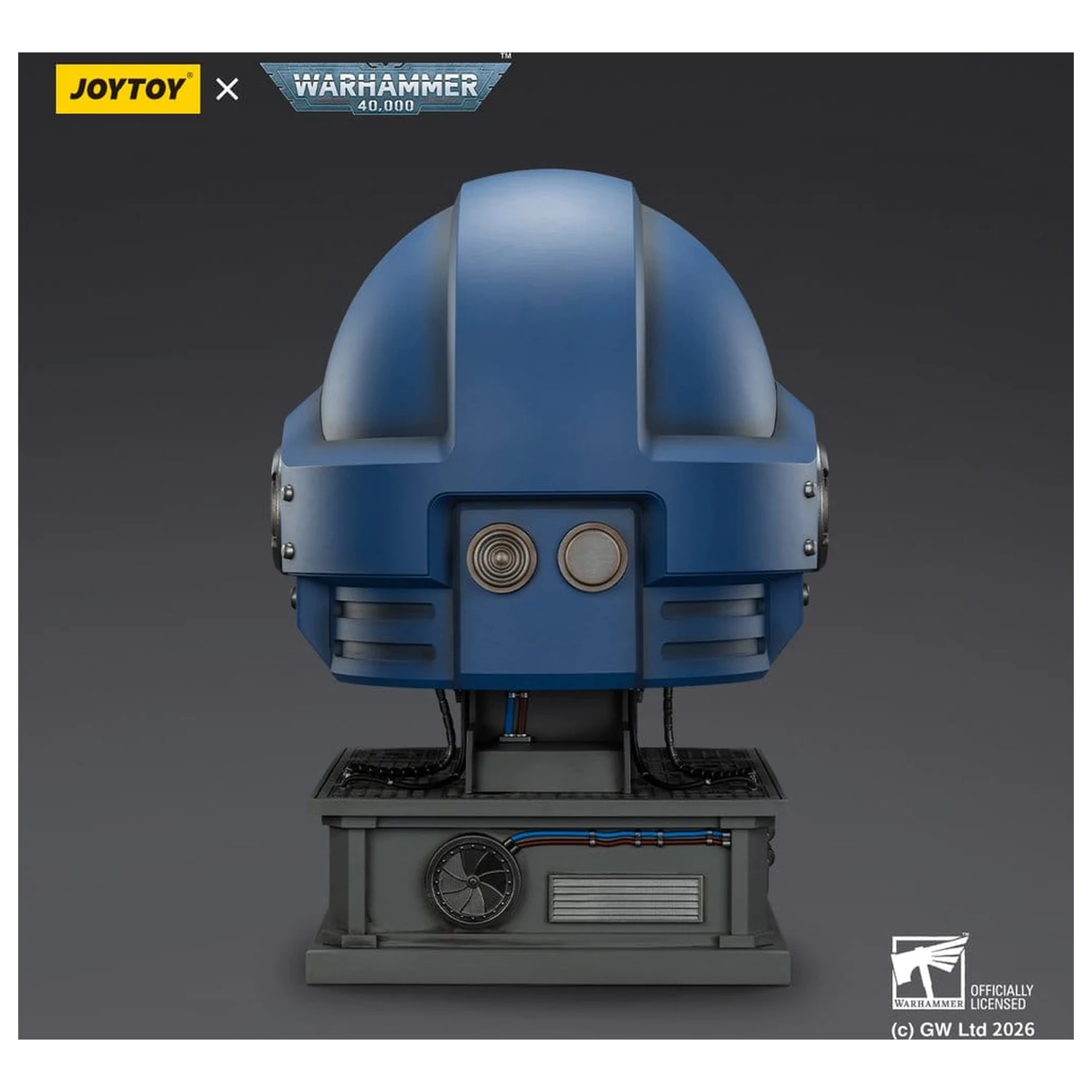 Warhammer 40,000 Captain MkX Helmet a stojan na displej Ultramarines 44 cm produktová fotografia