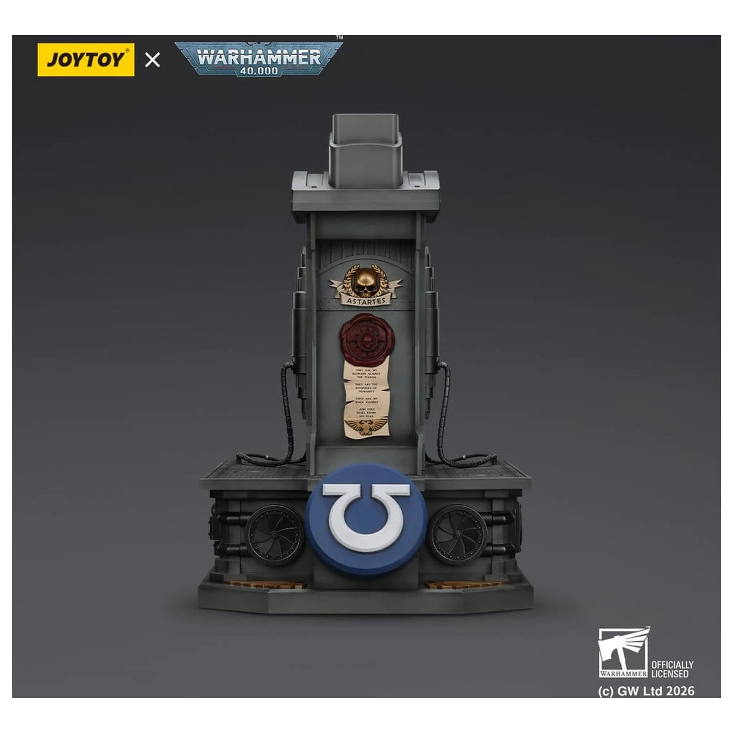 Warhammer 40,000 Captain MkX Helmet a stojan na displej Ultramarines 44 cm produktová fotografia