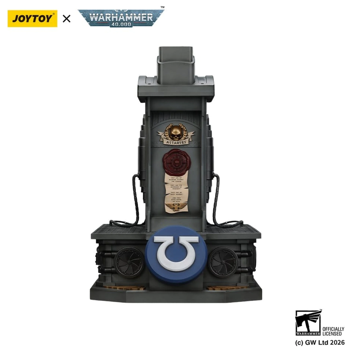 Warhammer 40,000 Captain MkX Helmet a stojan na displej Ultramarines 44 cm produktová fotografia