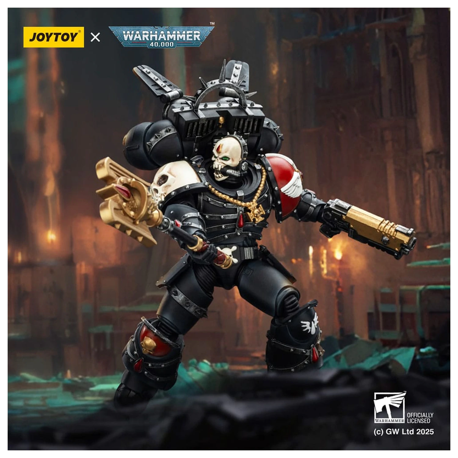 Warhammer 40,000: Combat Patrol Blood Angels akčná figúrka Lemartes With Jump Pack Blood Crozius a Absolver Bolt Pistol 12 cm produktová fotografia