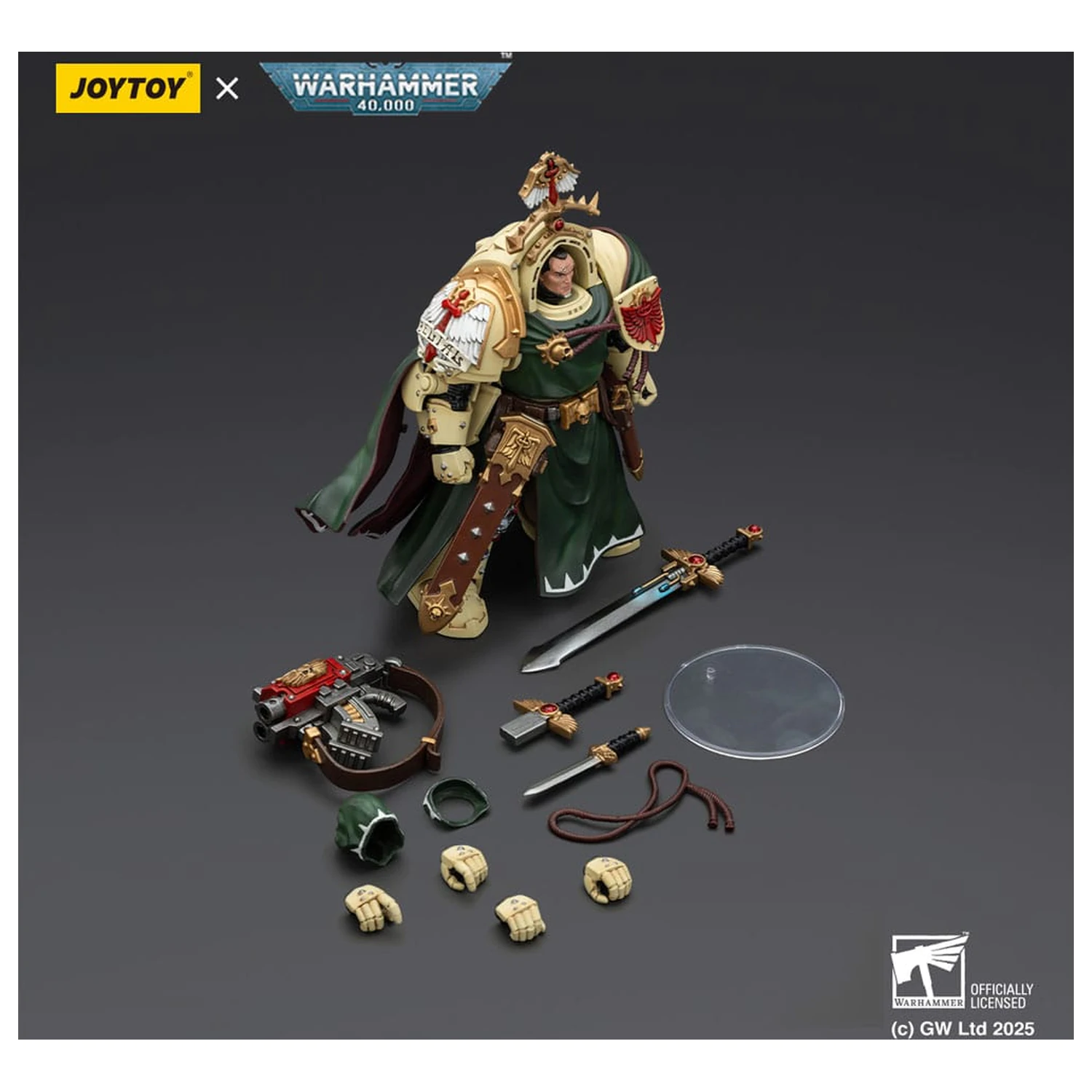 Warhammer 40,000: Dark Angels akčná figúrka Belial Grand Master of The Deathwing With the Sword of Silence and Storm Bolter 14 cm produktová fotografia
