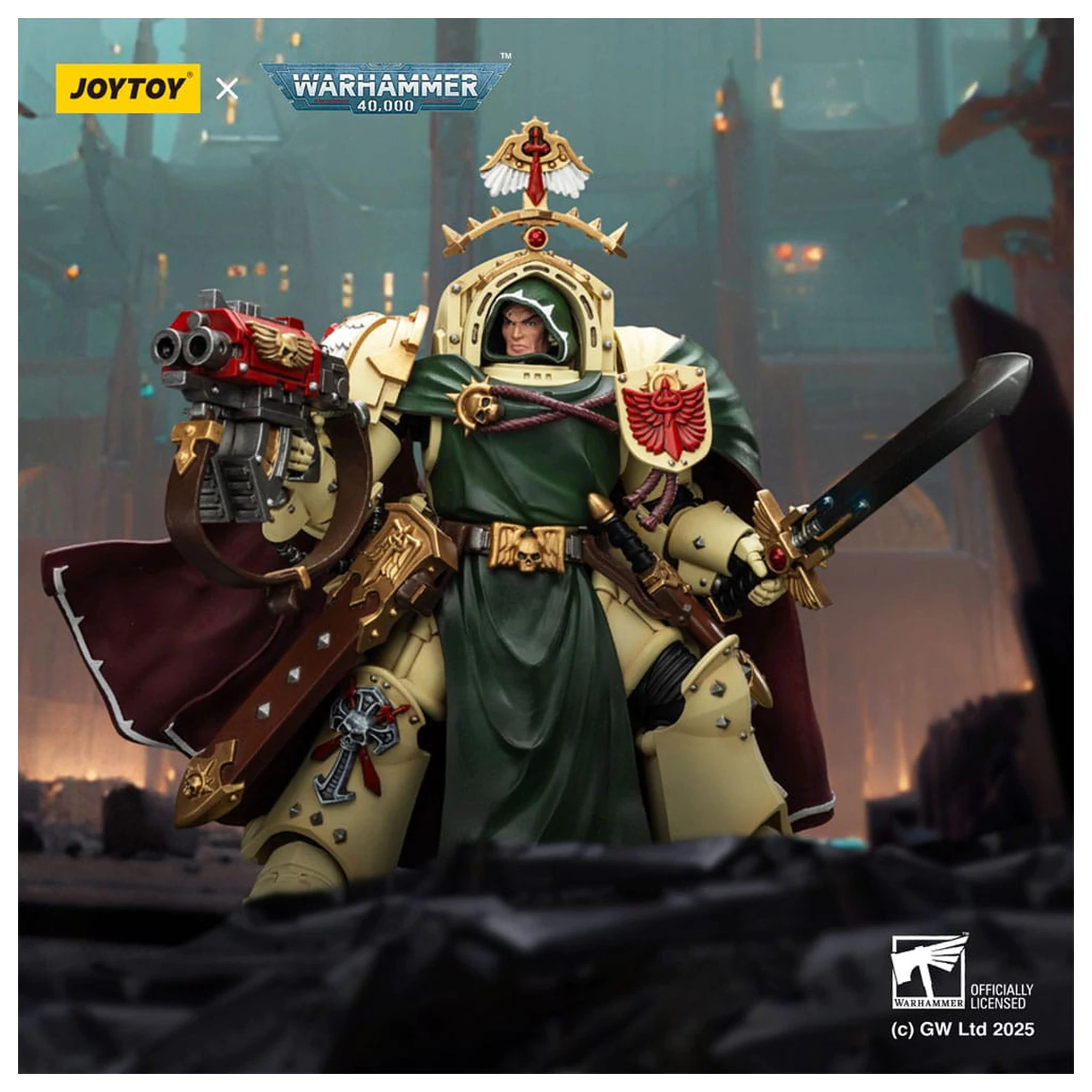 Warhammer 40,000: Dark Angels akčná figúrka Belial Grand Master of The Deathwing With the Sword of Silence and Storm Bolter 14 cm produktová fotografia