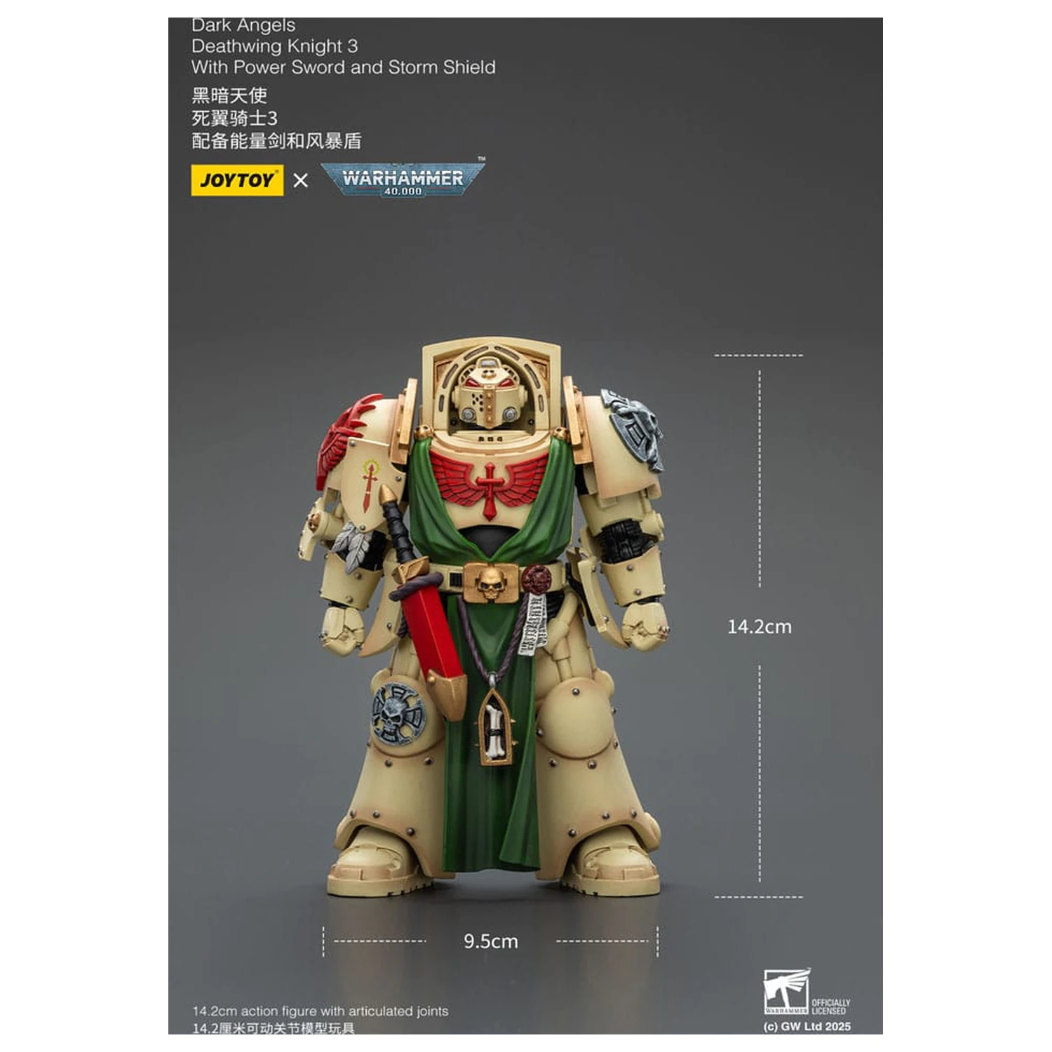 Warhammer 40,000 Akčná figúrka Dark Angels Deathwing Knight 3 14 cm produktová fotografia