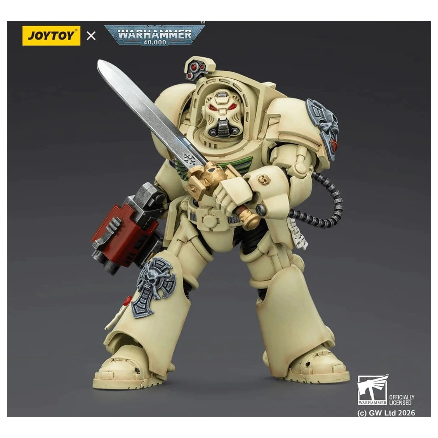 Warhammer 40,000 Akčná figúrka Dark Angels Deathwing Terminator 1 s Power Sword a Storm Bolter 14 cm produktová fotografia