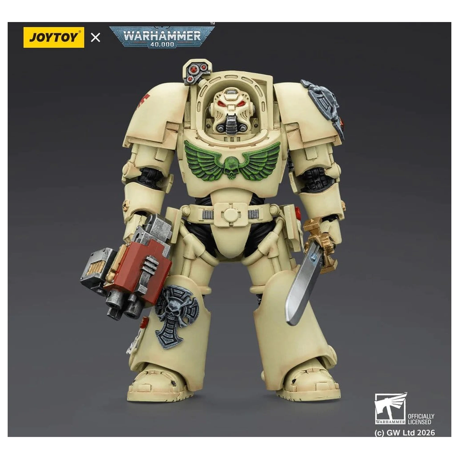 Warhammer 40,000 Akčná figúrka Dark Angels Deathwing Terminator 1 s Power Sword a Storm Bolter 14 cm produktová fotografia