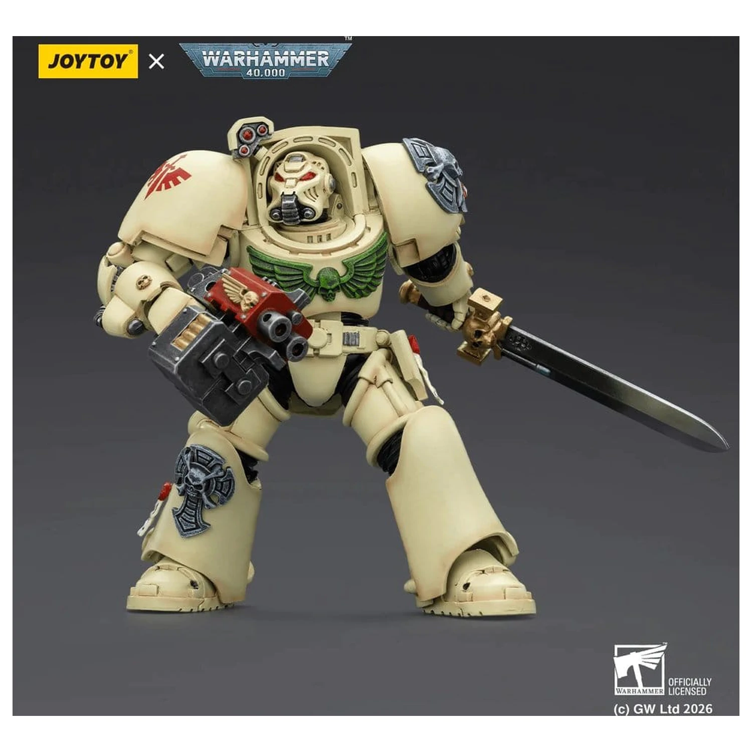 Warhammer 40,000 Akčná figúrka Dark Angels Deathwing Terminator 1 s Power Sword a Storm Bolter 14 cm produktová fotografia