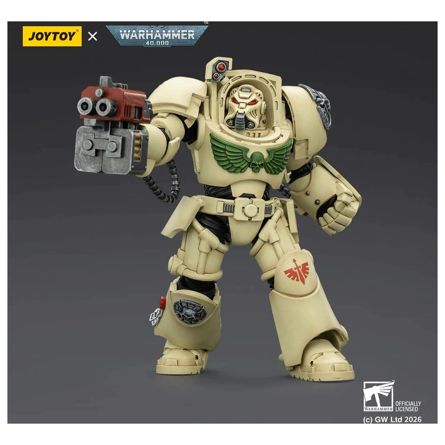 Warhammer 40,000 Akčná figúrka Dark Angels Deathwing Terminator 2 s Power Fist a Storm Bolter 14 cm produktová fotografia