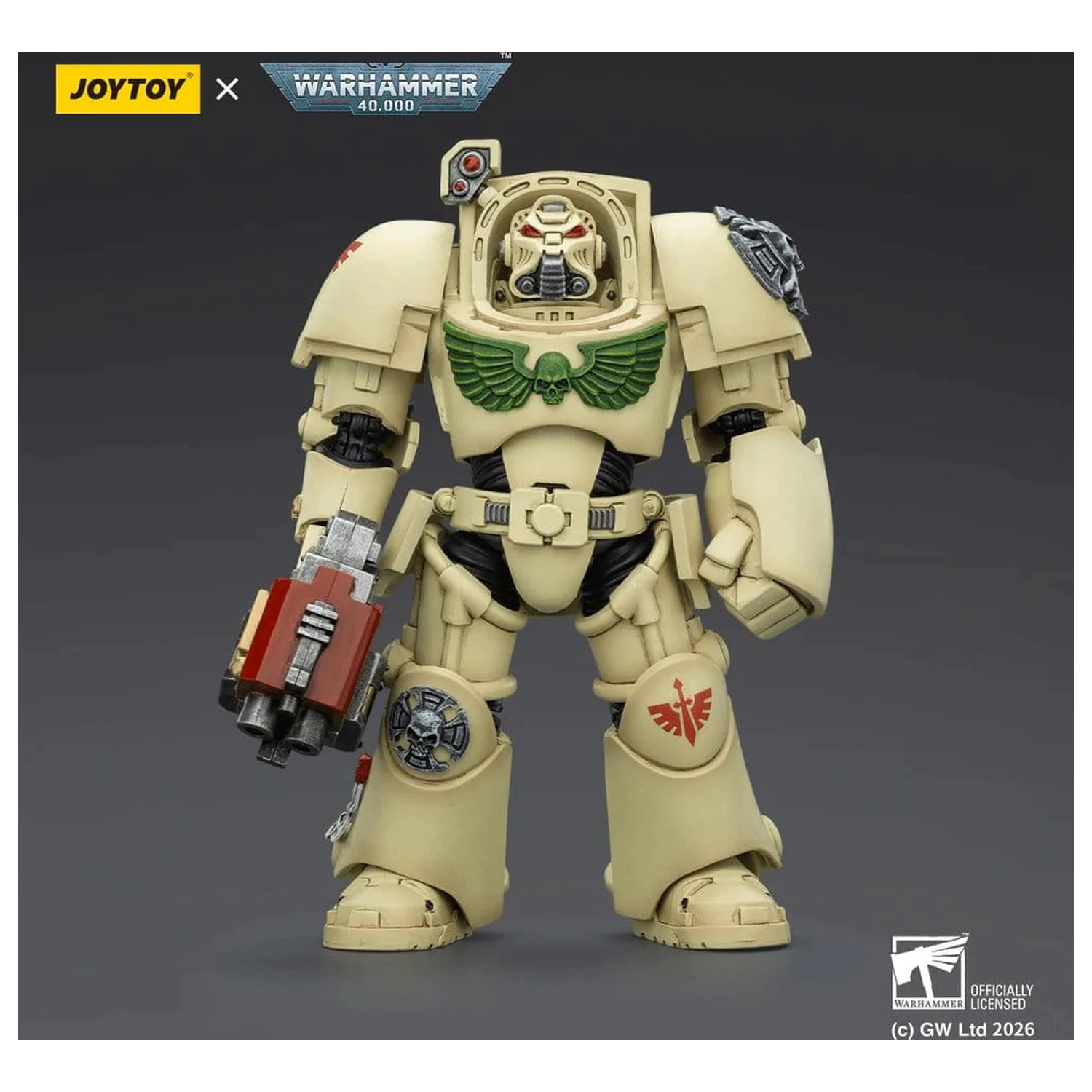 Warhammer 40,000 Akčná figúrka Dark Angels Deathwing Terminator 2 s Power Fist a Storm Bolter 14 cm produktová fotografia