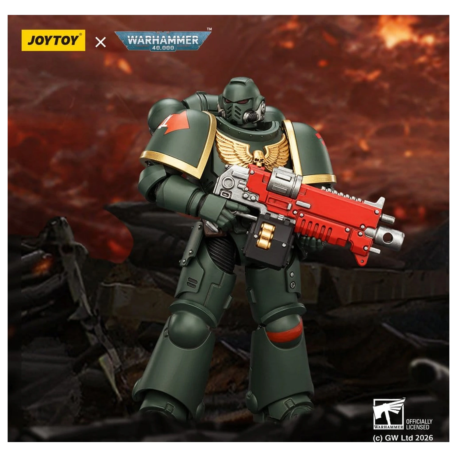 Warhammer 40,000 akčná figúrka Dark Angels Intercessor 12 cm produktová fotografia