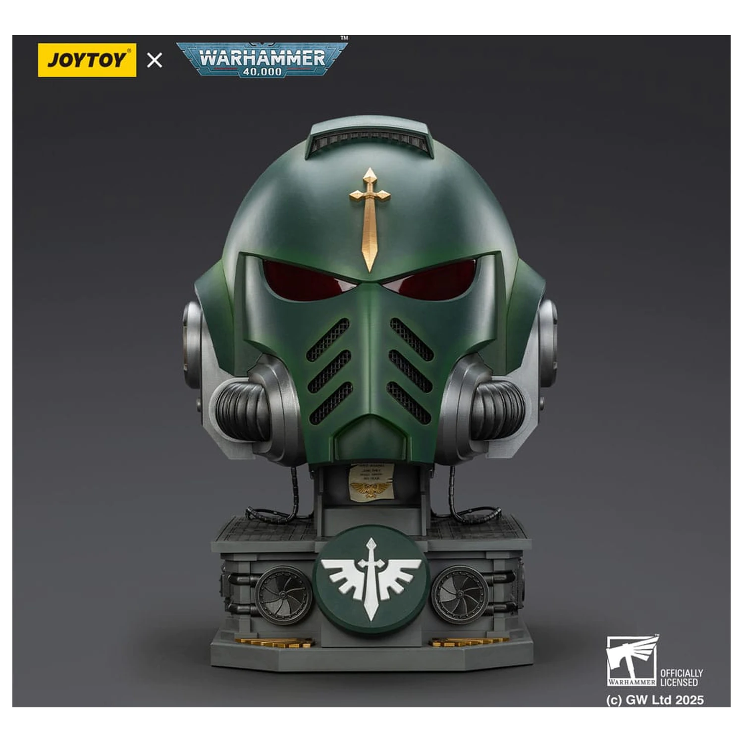 Warhammer 40,000: Dark Angels MkX Helmet & Display Stand 44 cm produktová fotografia