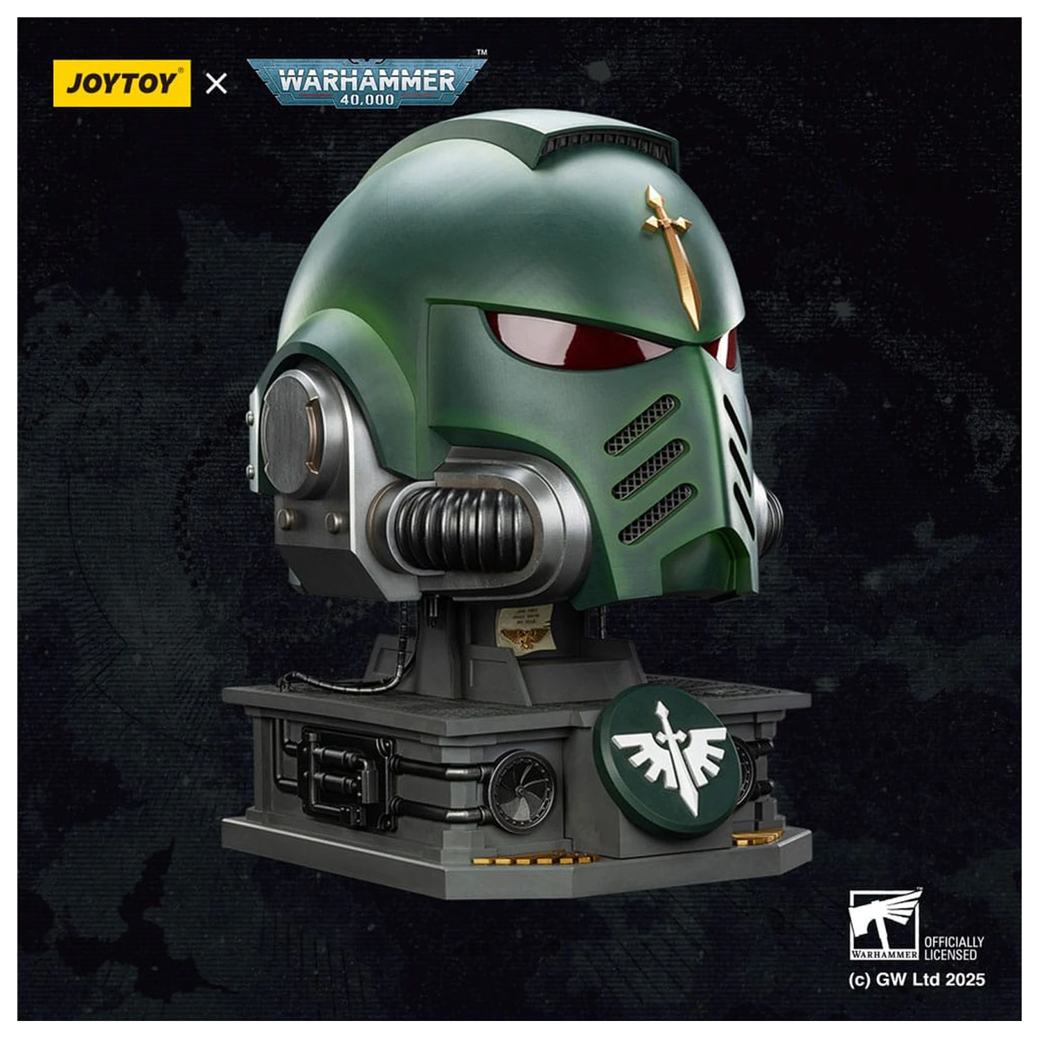 Warhammer 40,000: Dark Angels MkX Helmet & Display Stand 44 cm produktová fotografia