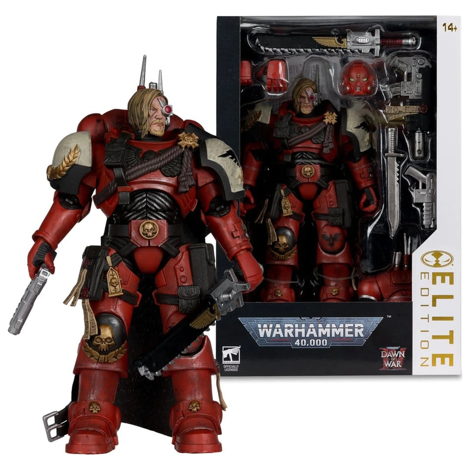 Warhammer 40,000 Dawn of War McFarlane Elite Edition Akčná figúrka Captain Cyrus (Dawn of War 4) 20 cm produktová fotografia