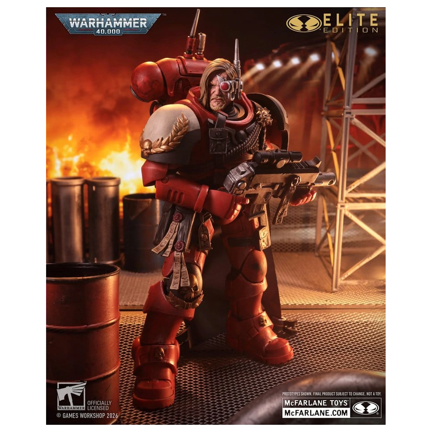 Warhammer 40,000 Dawn of War McFarlane Elite Edition Akčná figúrka Captain Cyrus (Dawn of War 4) 20 cm produktová fotografia