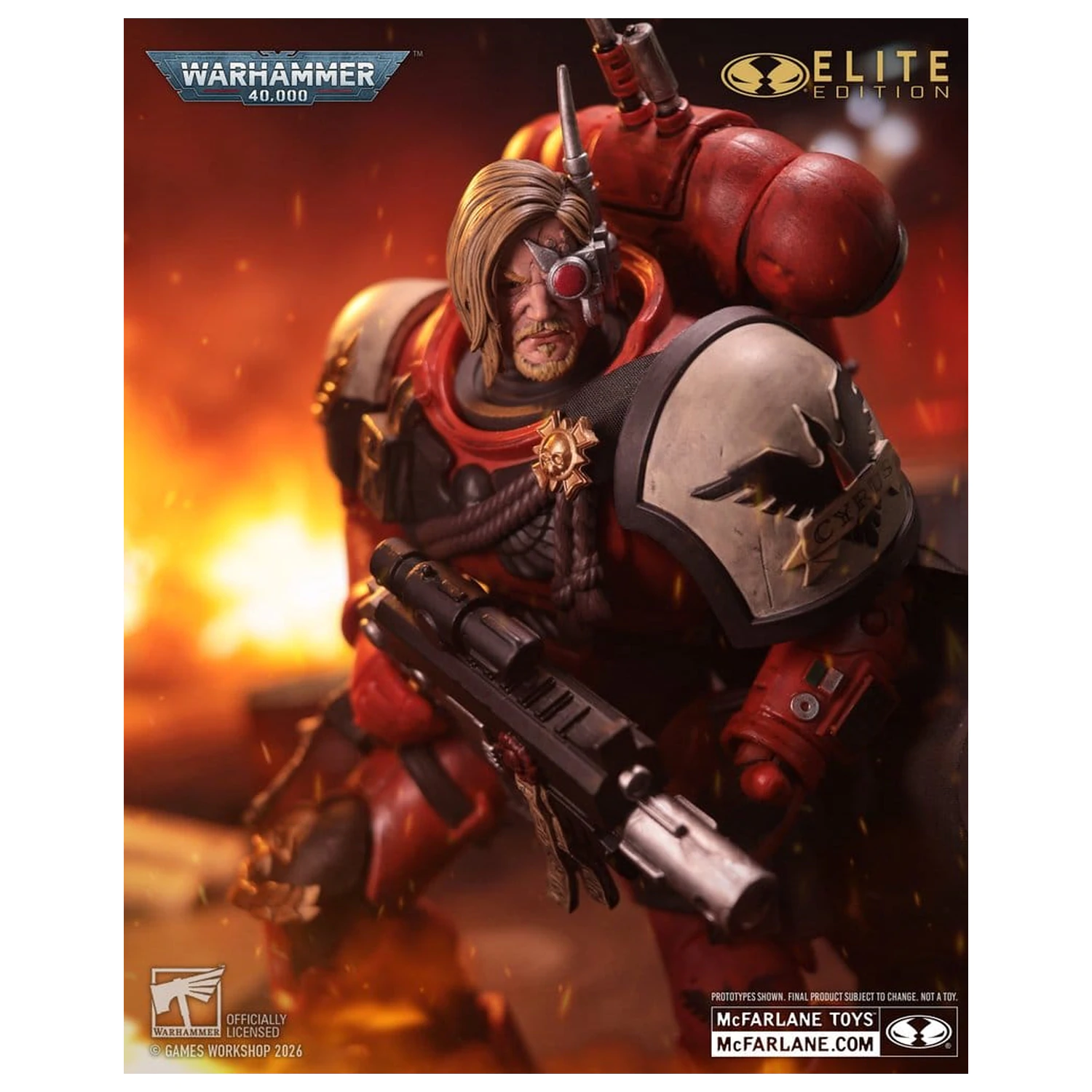 Warhammer 40,000 Dawn of War McFarlane Elite Edition Akčná figúrka Captain Cyrus (Dawn of War 4) 20 cm produktová fotografia