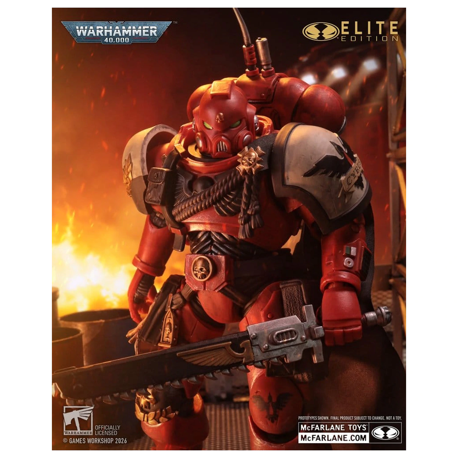 Warhammer 40,000 Dawn of War McFarlane Elite Edition Akčná figúrka Captain Cyrus (Dawn of War 4) 20 cm produktová fotografia