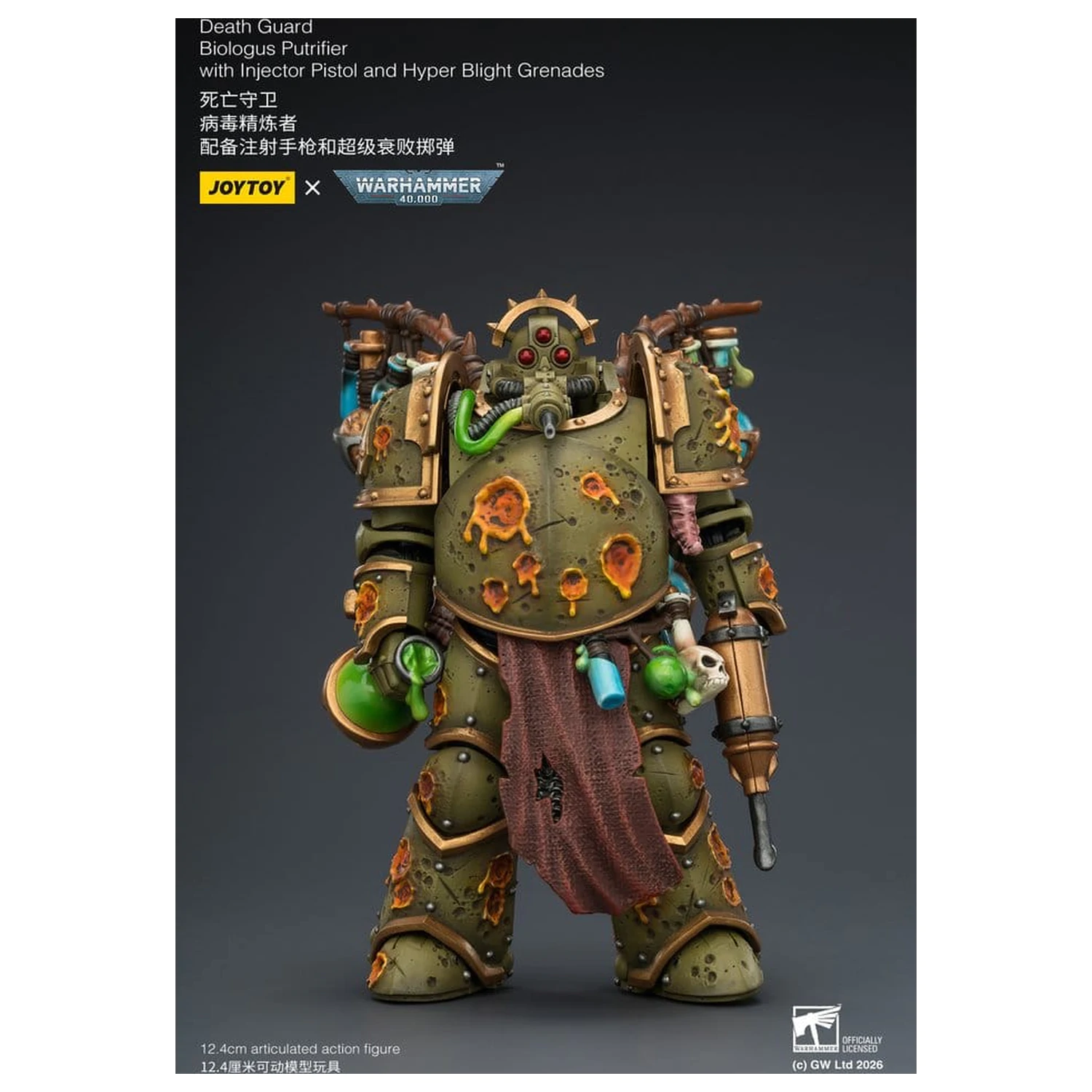Warhammer 40,000 akčná figúrka Death Guard Biologus Putrifier 12 cm produktová fotografia
