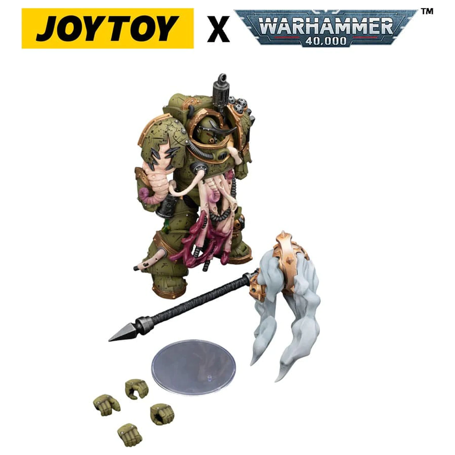 Warhammer 40,000 Akčná figúrka Death Guard Blightlord Terminator 2 s Flail of Corruption 14 cm produktová fotografia