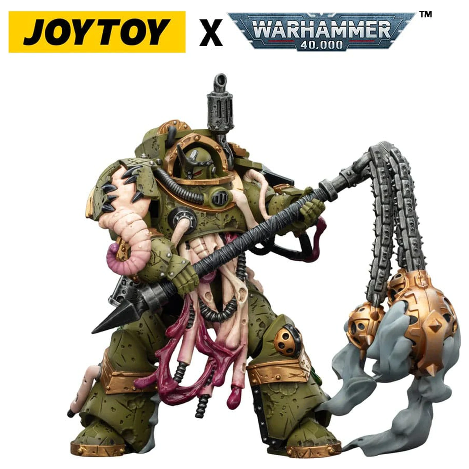Warhammer 40,000 Akčná figúrka Death Guard Blightlord Terminator 2 s Flail of Corruption 14 cm produktová fotografia
