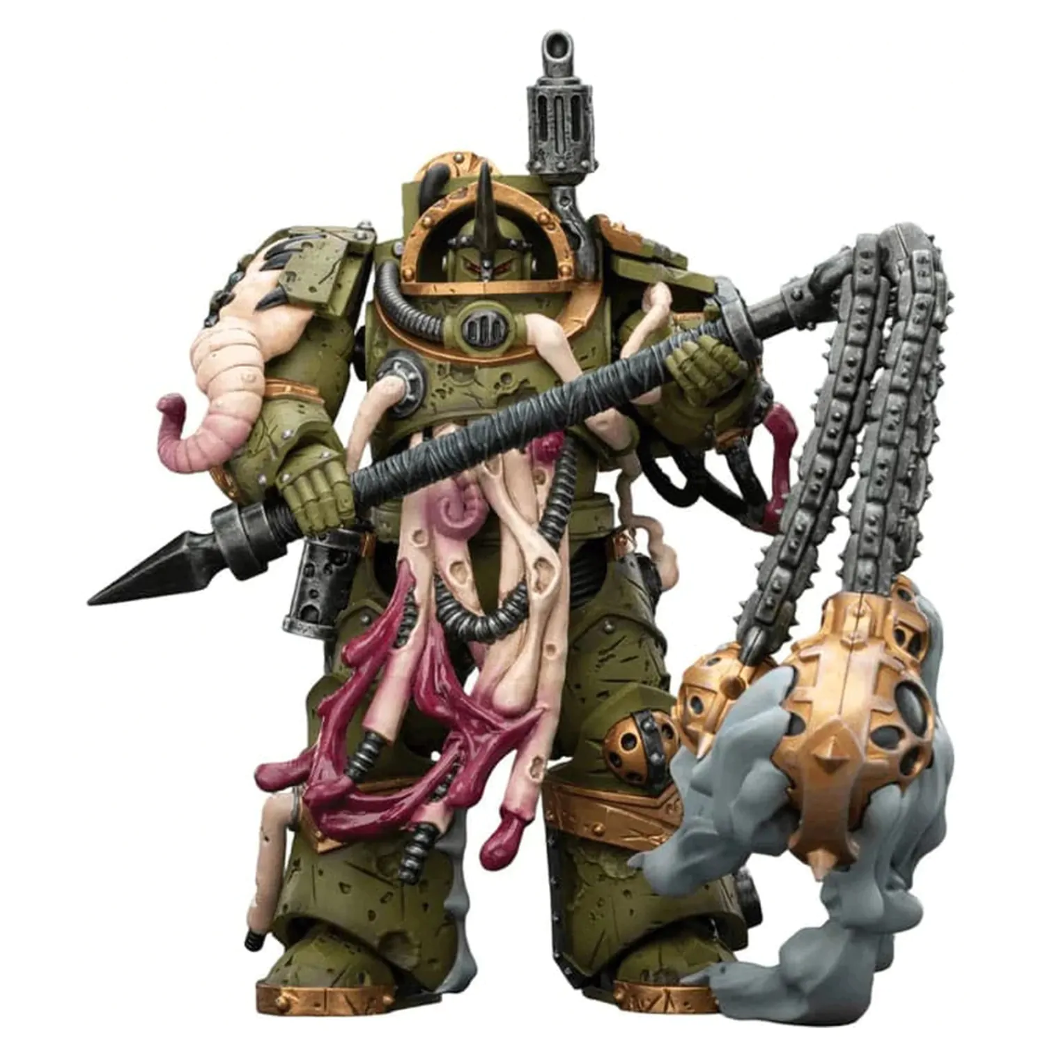 Warhammer 40,000 Akčná figúrka Death Guard Blightlord Terminator 2 s Flail of Corruption 14 cm produktová fotografia