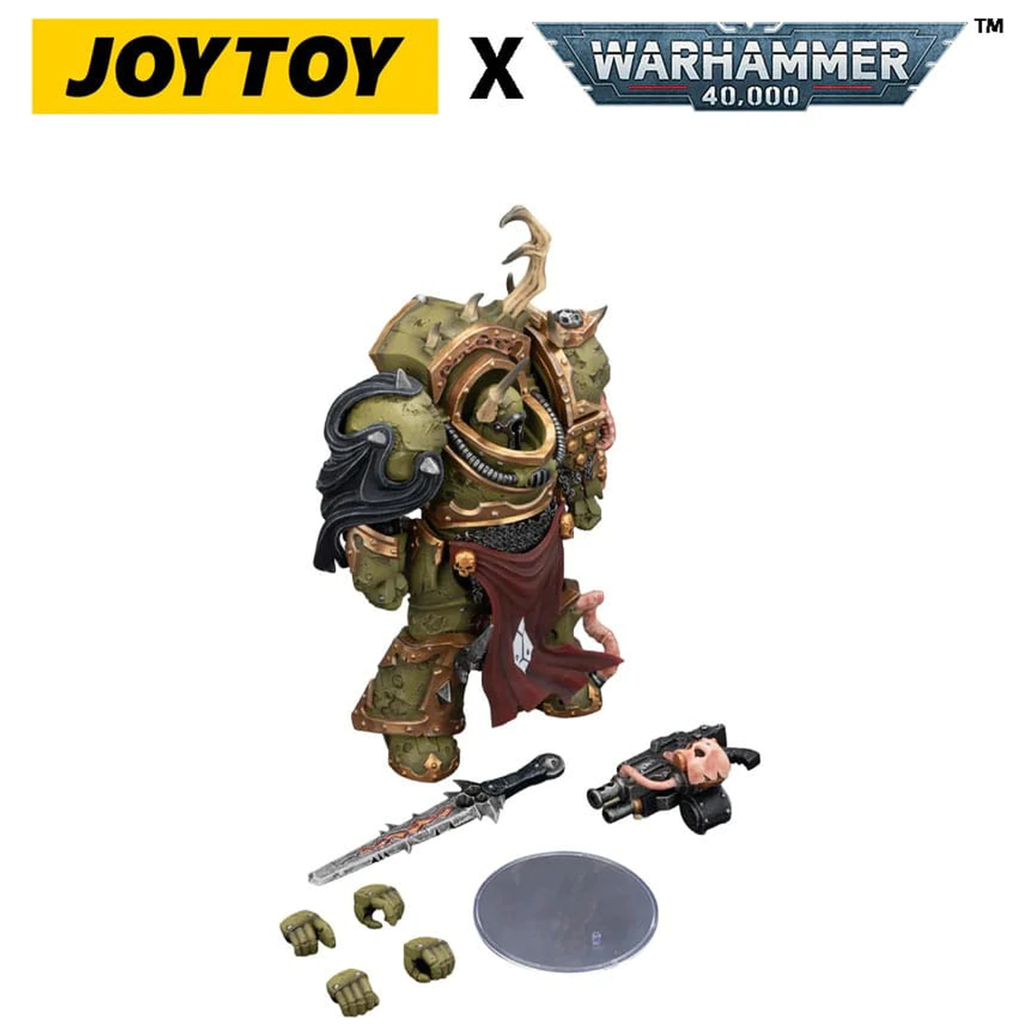 Warhammer 40,000 Akčná figúrka Death Guard Blightlord Terminator 3 s Combi-bolterom a Bubotic Blade 14 cm produktová fotografia