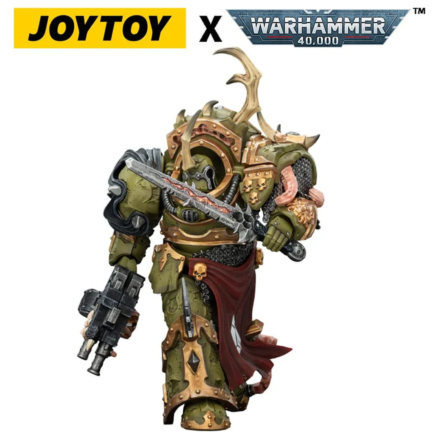 Warhammer 40,000 Akčná figúrka Death Guard Blightlord Terminator 3 s Combi-bolterom a Bubotic Blade 14 cm produktová fotografia