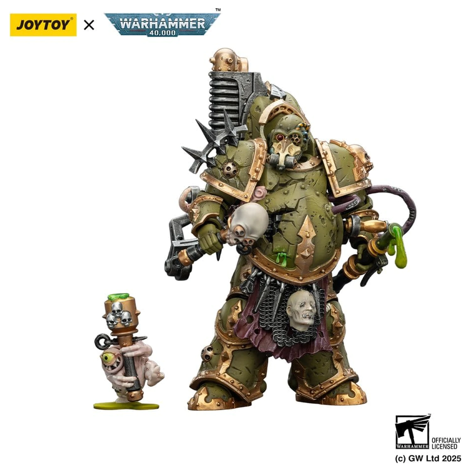 Warhammer 40,000 Akčná figúrka Death Guard Foul Blight spawn with Plague Sprayer 12 cm produktová fotografia
