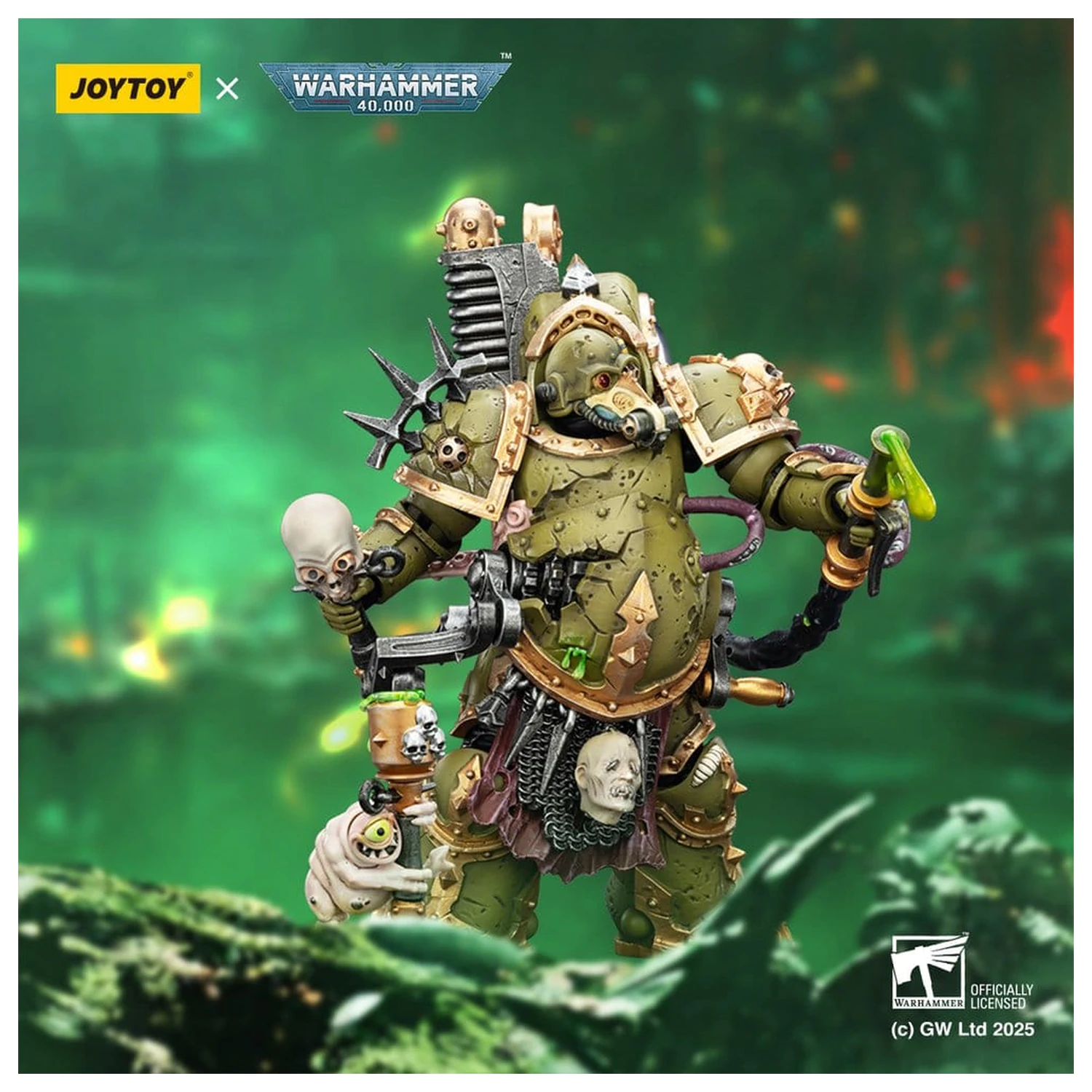 Warhammer 40,000 Akčná figúrka Death Guard Foul Blight spawn with Plague Sprayer 12 cm produktová fotografia