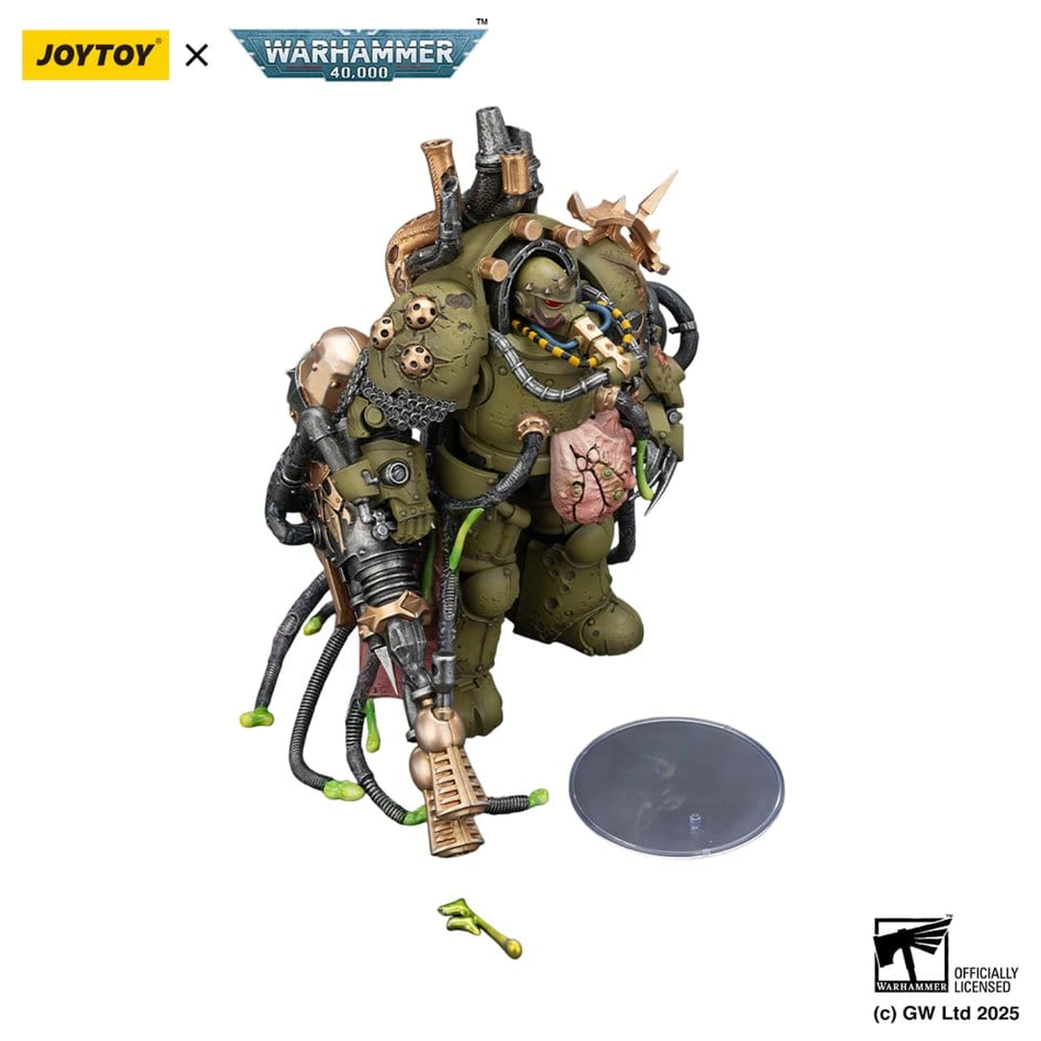 Warhammer 40,000 Akčná figúrka Death Guard Lord of Virulence s Power Fist a Twin Plague Spewer 14 cm produktová fotografia