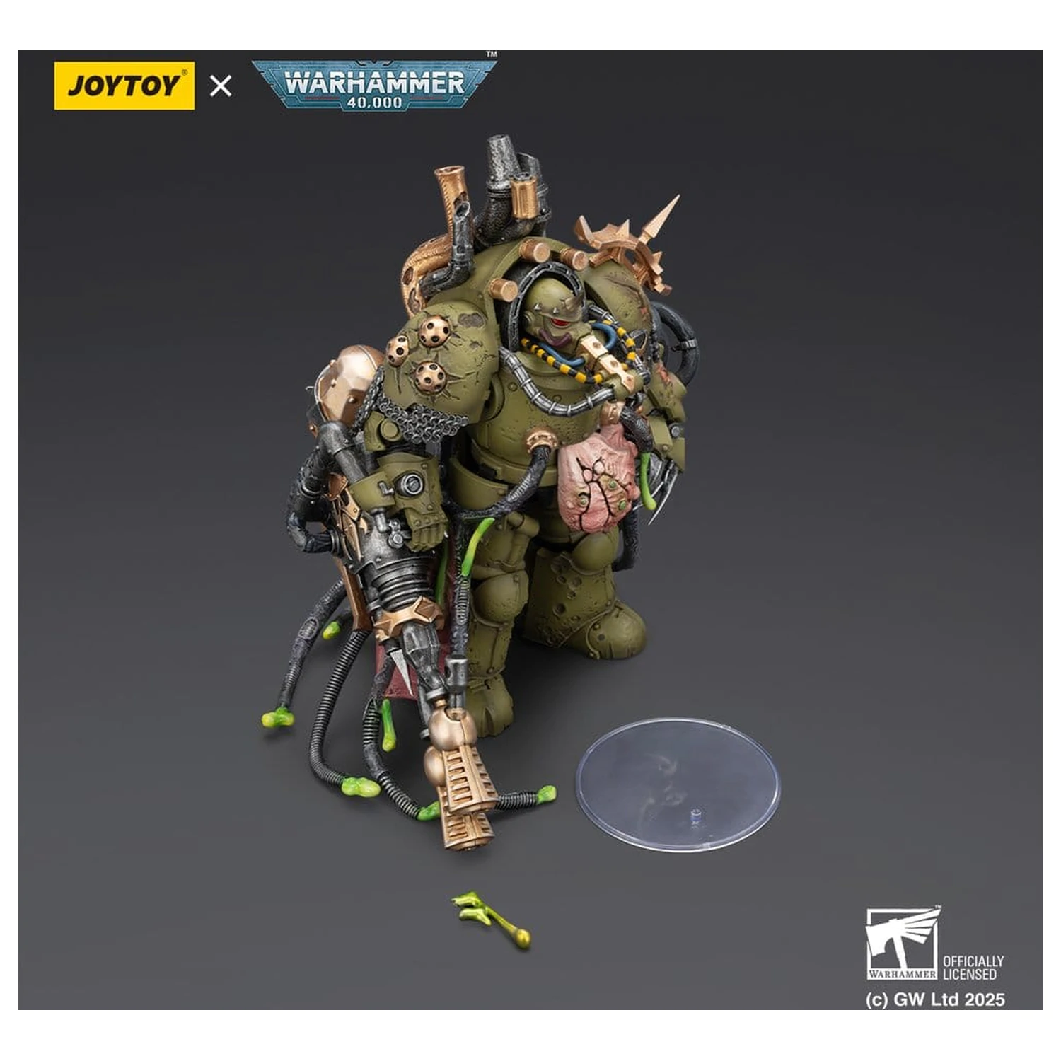 Warhammer 40,000 Akčná figúrka Death Guard Lord of Virulence s Power Fist a Twin Plague Spewer 14 cm produktová fotografia