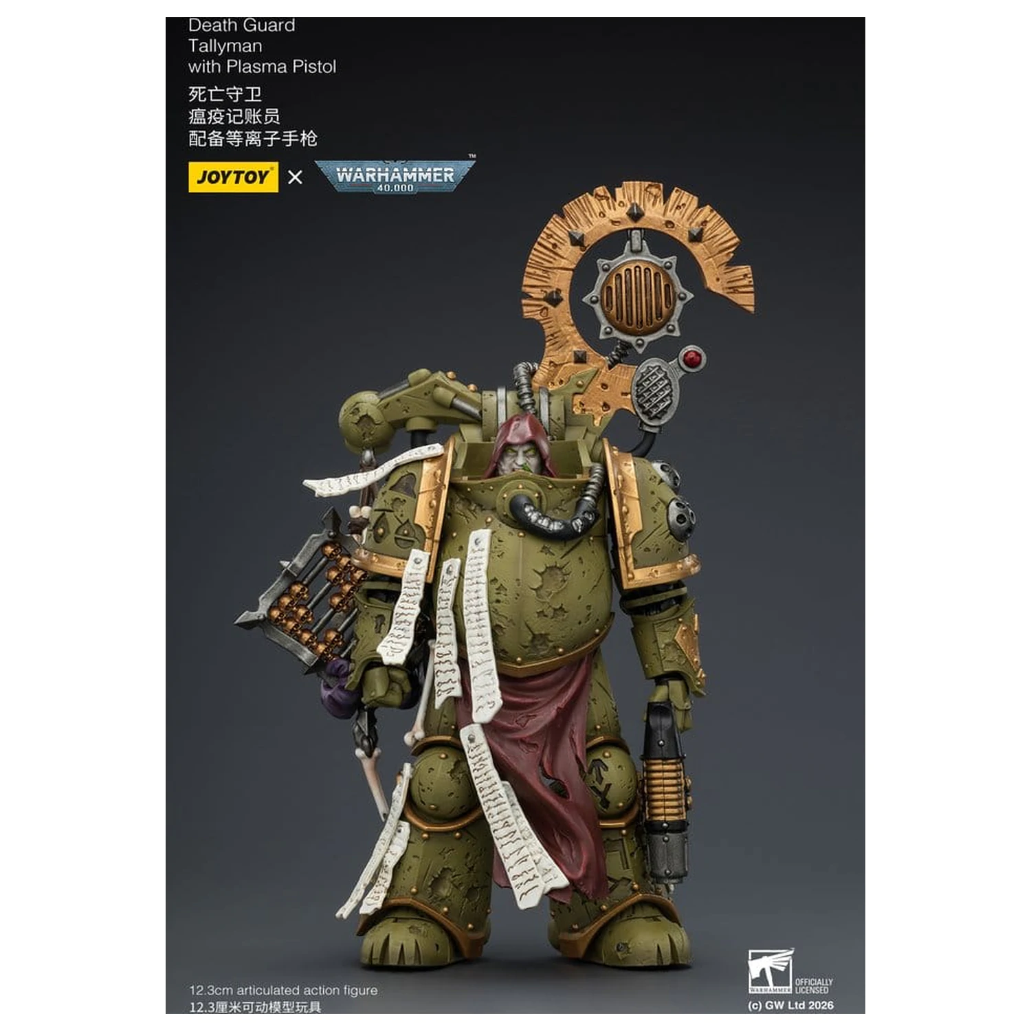 Warhammer 40,000 Akčná figúrka Death Guard Tallyman 12 cm produktová fotografia