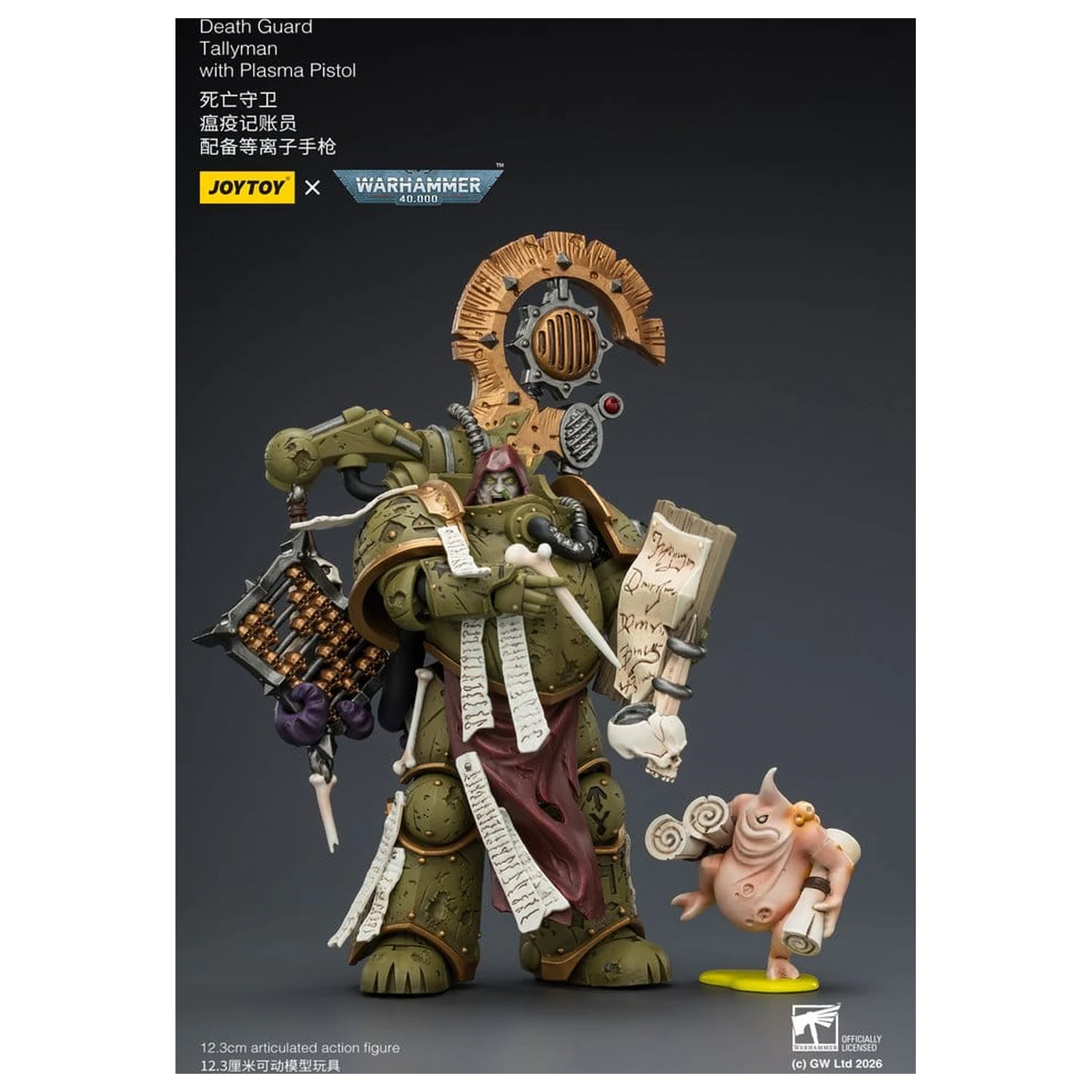 Warhammer 40,000 Akčná figúrka Death Guard Tallyman 12 cm produktová fotografia