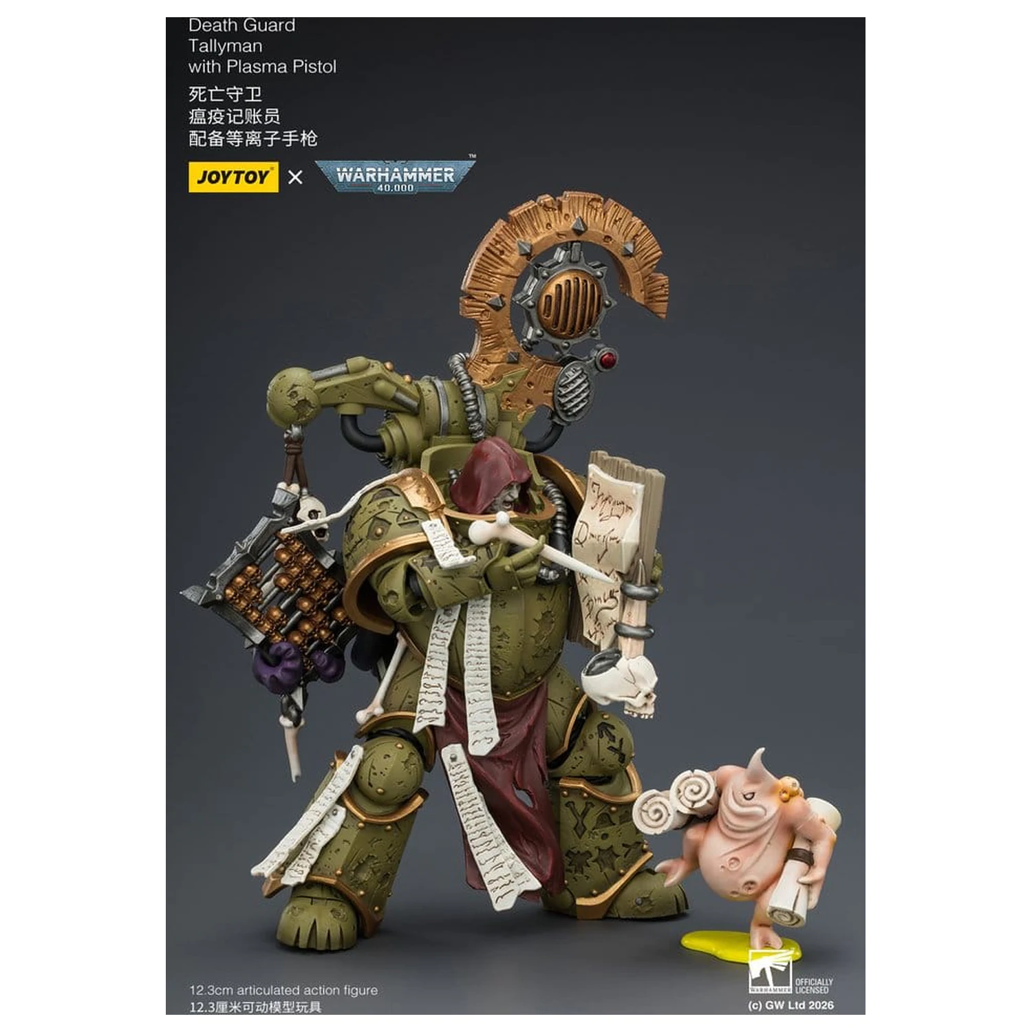 Warhammer 40,000 Akčná figúrka Death Guard Tallyman 12 cm produktová fotografia