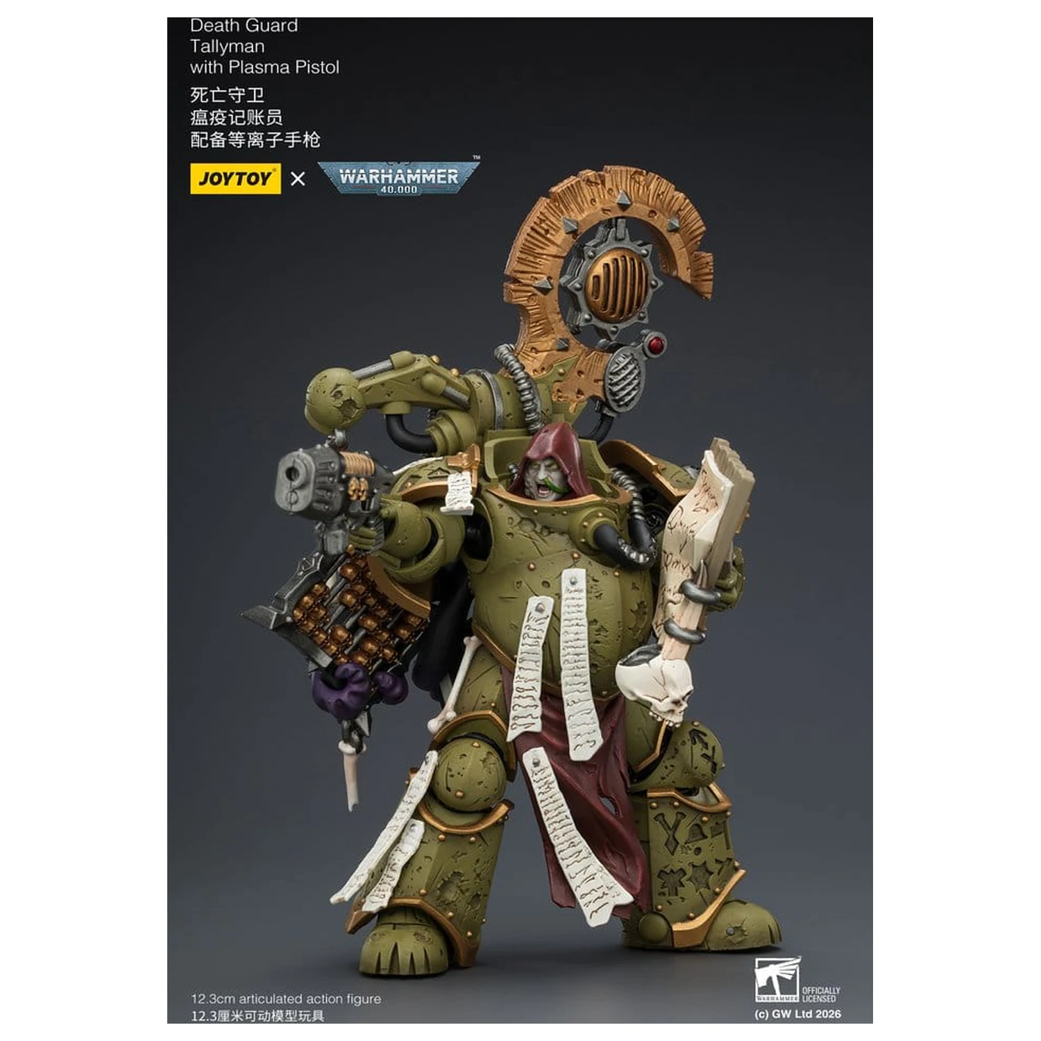 Warhammer 40,000 Akčná figúrka Death Guard Tallyman 12 cm produktová fotografia